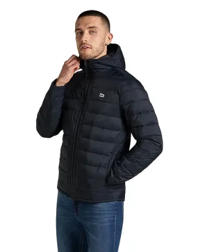 Wrinkle Resistant Lee piumino leggero con cappuccio da uomo Puffer L87HSZ01 nero