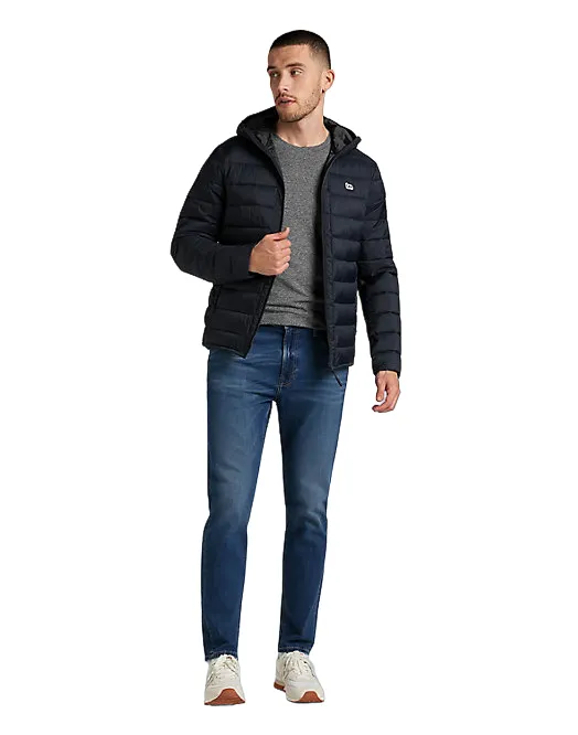 Lee piumino leggero con cappuccio da uomo Puffer L87HSZ01 nero gardeners
