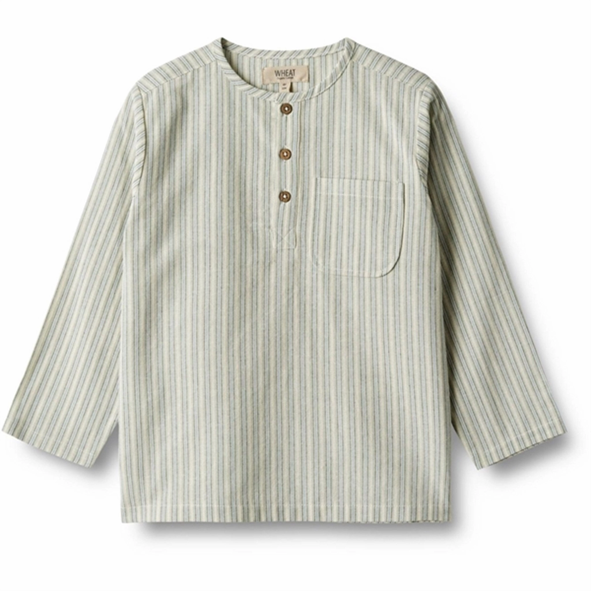 Flex Fit Collar Wheat Aquablue Stripe Shirt Bj?rk