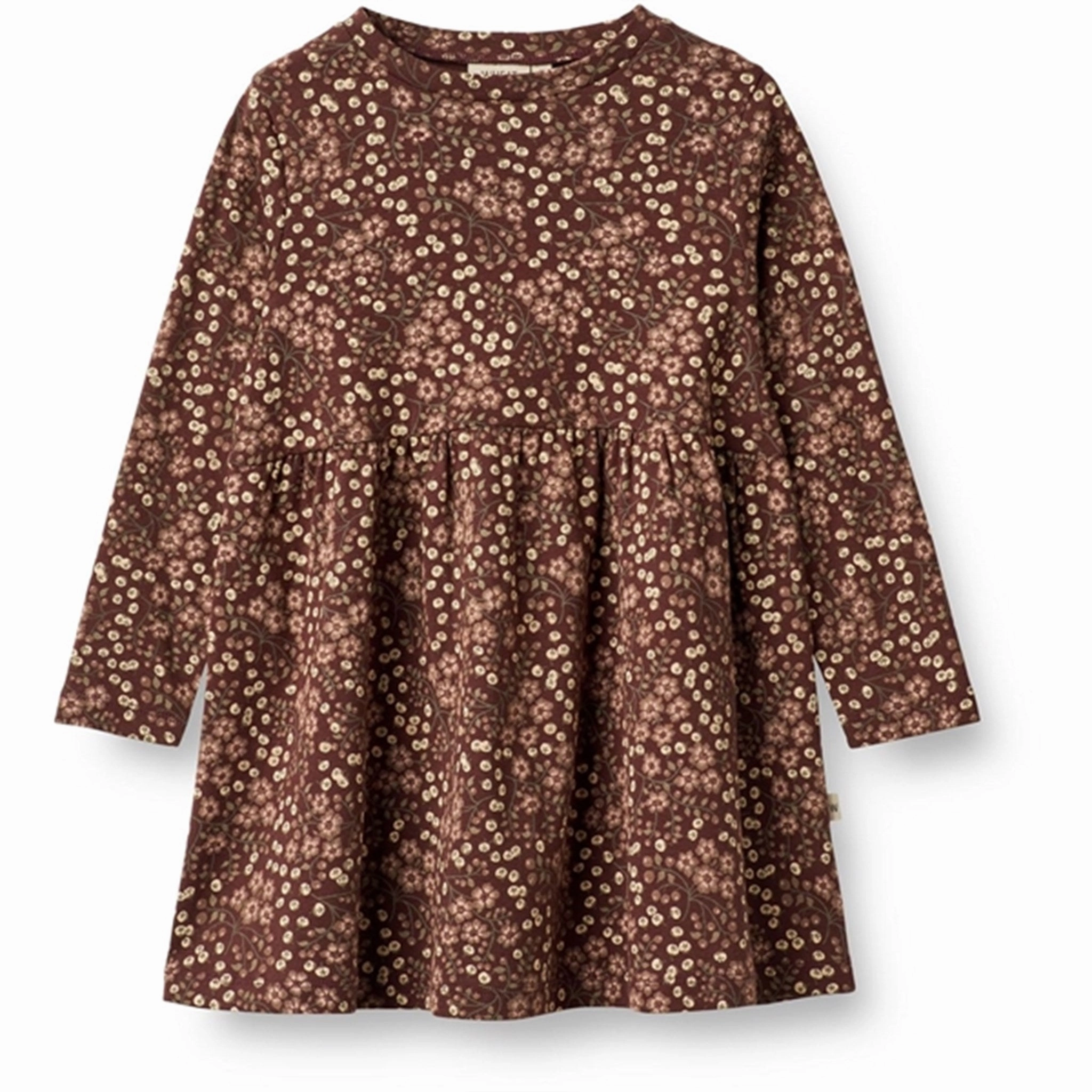 Wheat Aubergine Berries Jersey Dress Sessa Soft fabric piece Sunset Hour