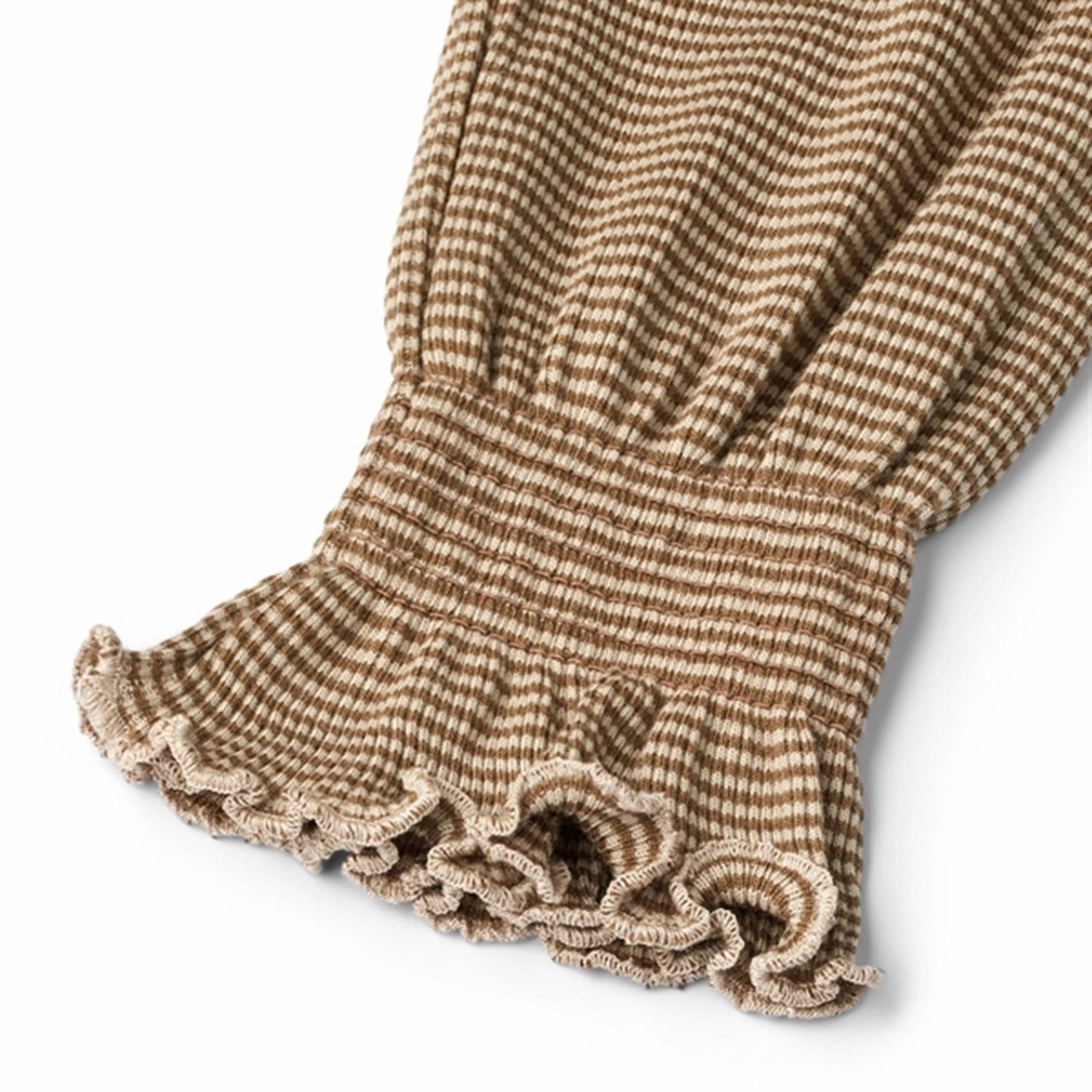 Wheat Beige Rib Stripe Eliane Jersey Dress Perfect Fit Look