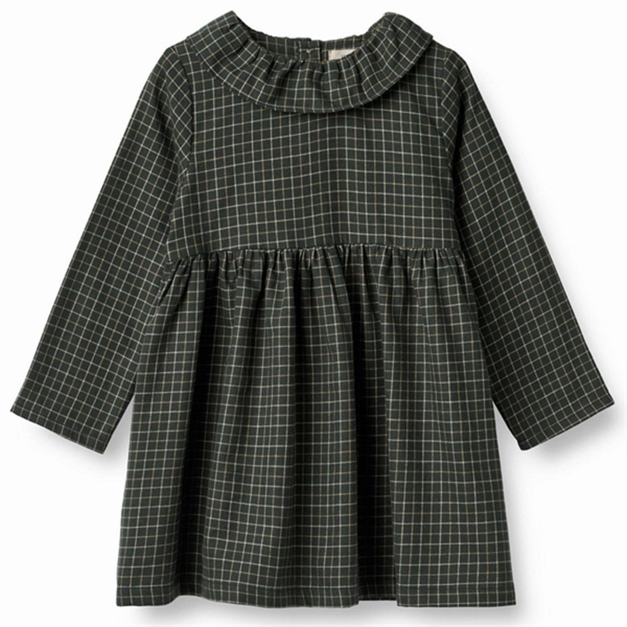 Joy Glow Wheat Black Coal Check Dress Violetta