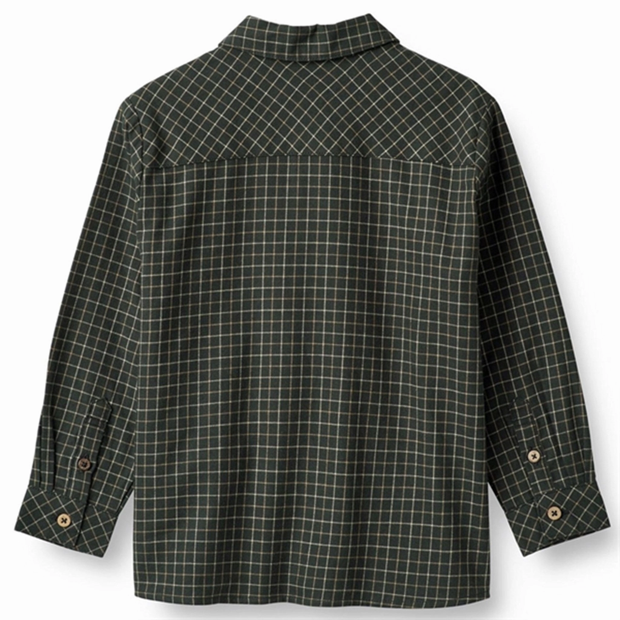 Wheat Black Coal Check Shirt Oscar Monochrome Palette