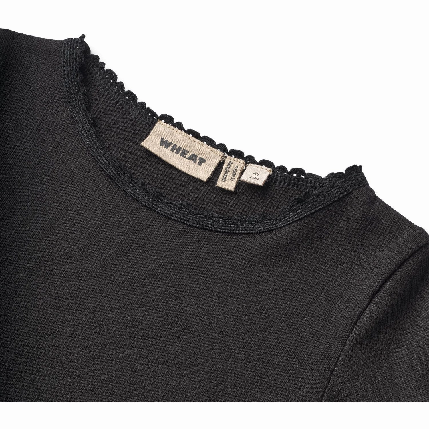 Inner Layer Distressed finish Wheat Black Rib Blouse Reese