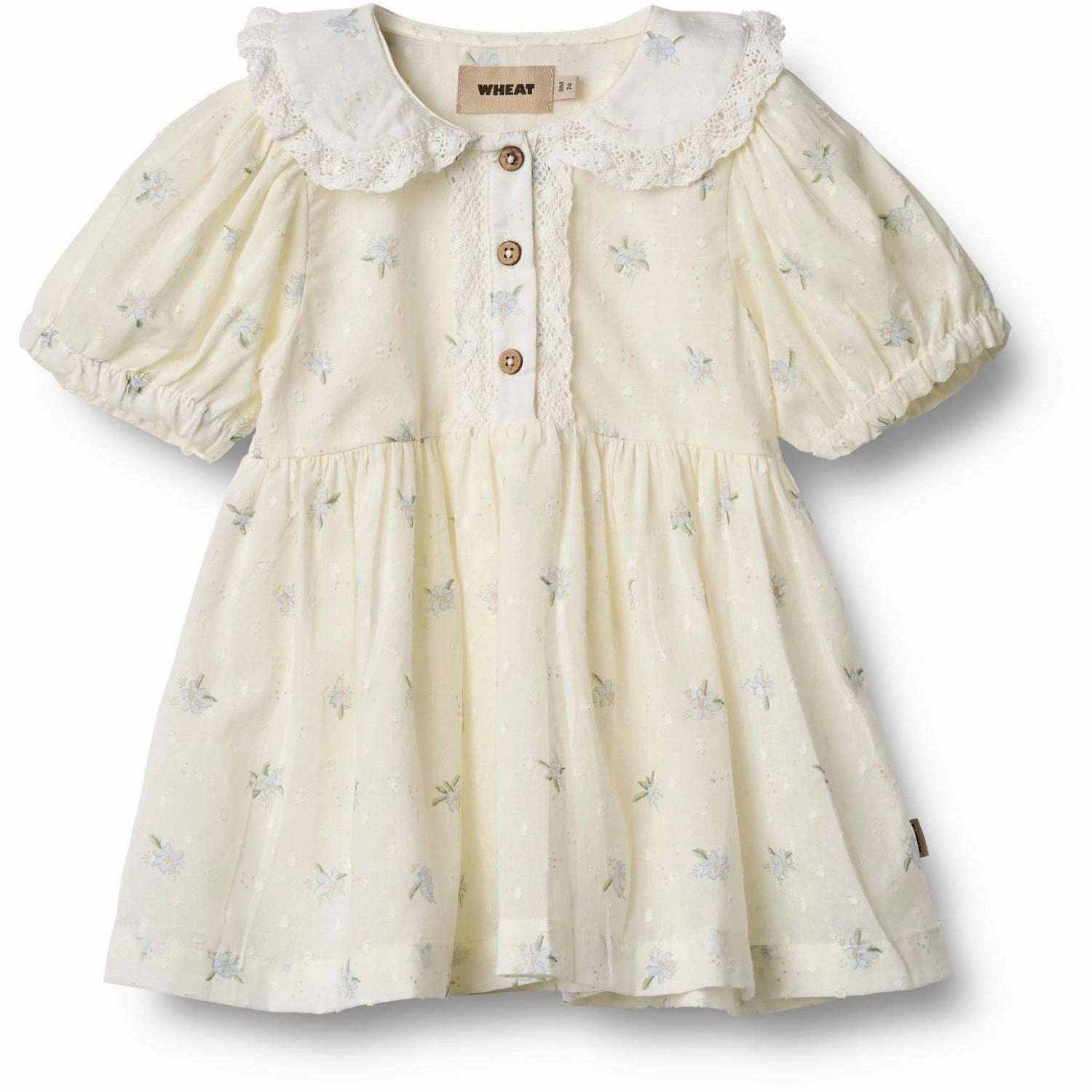 Timeless Look Wear Wheat Blue Flowers Dress S/S Adele