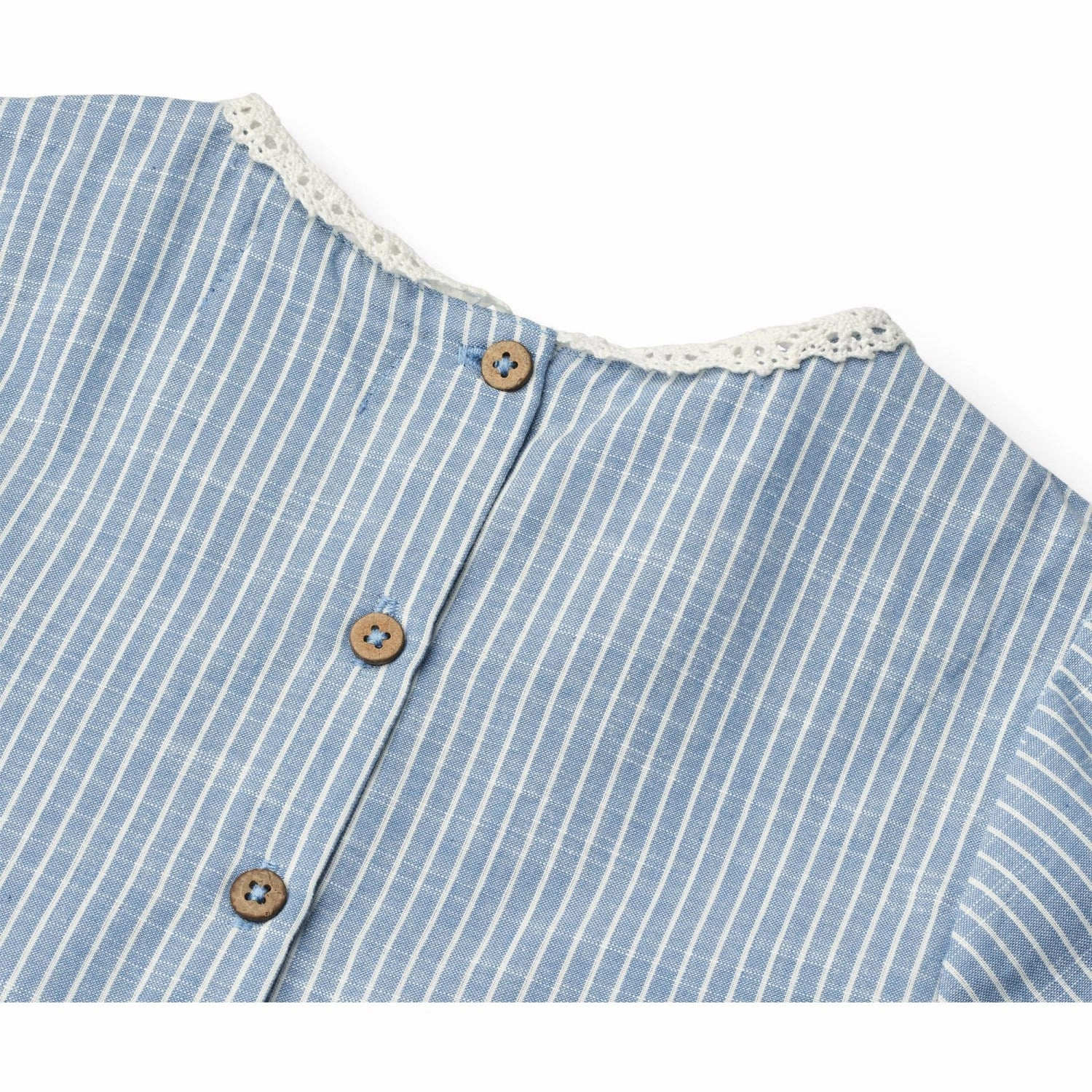 Wheat Blue Stripe Dress S/S Elma Smooth Vibes Trendy Layering