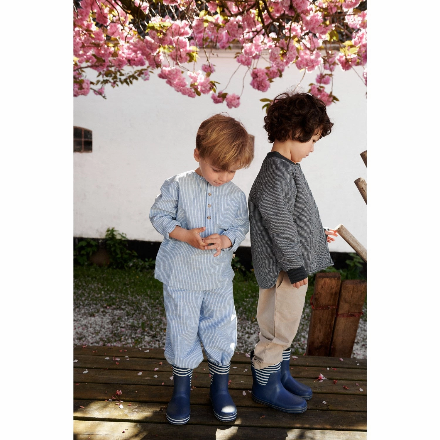 Festival Fashion Minimalist Design Wheat Blue Stripe Shirt Bj?rk