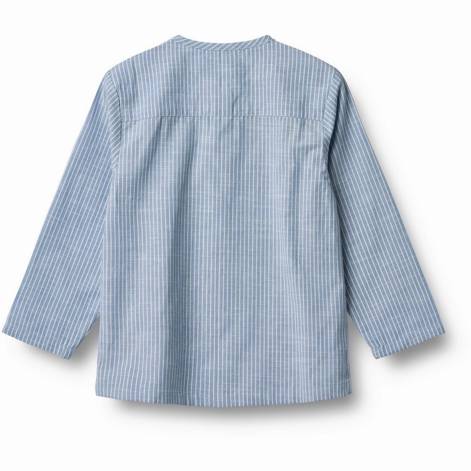 Microfiber Material Wheat Blue Stripe Shirt Bj?rk