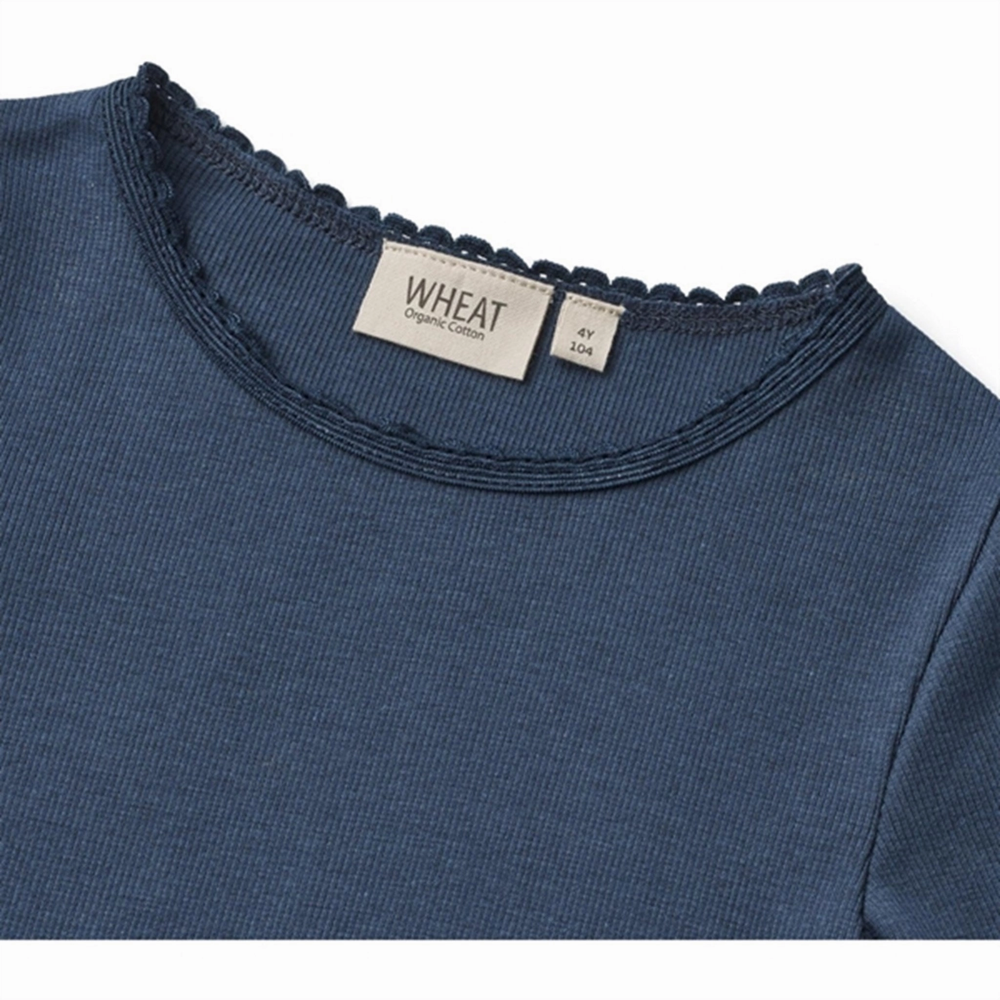 Wheat Blue Waves Rib Blouse Reese Reinforced Shoulders