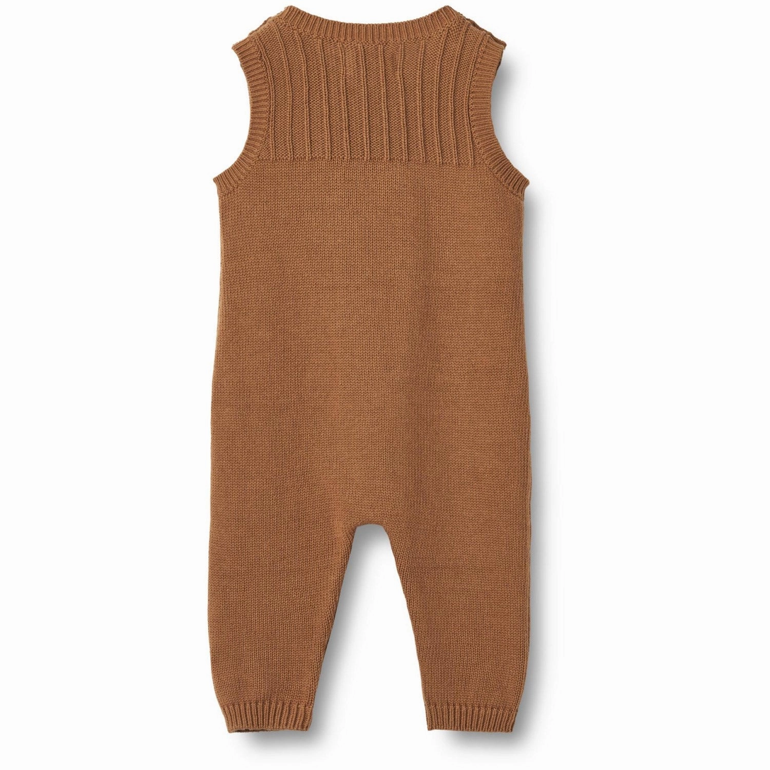 Wheat Caramel Knit Romper Vigge Unique Couple Smart Indoor