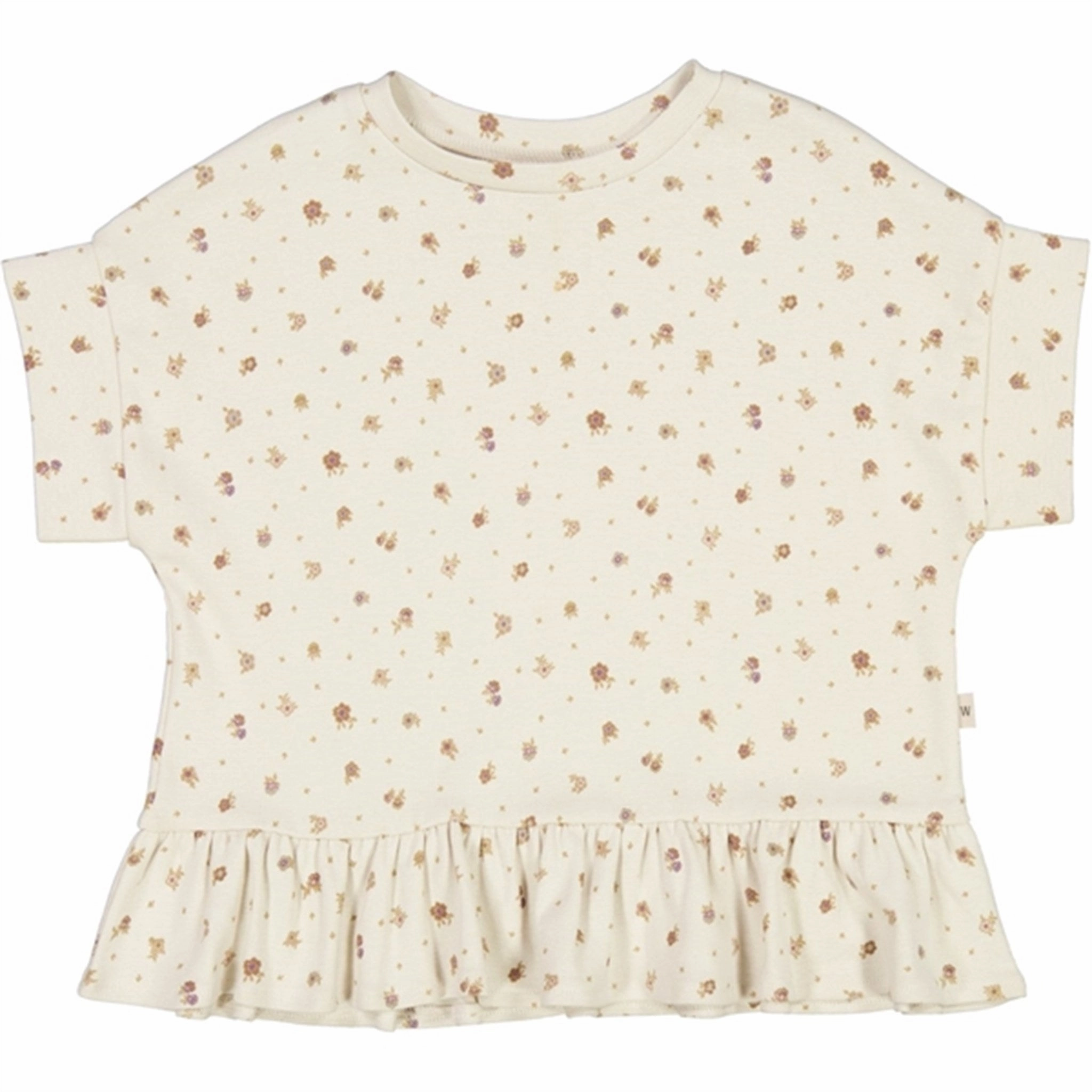 Wheat Chalk Flowers Marie T-shirt Relaxed Wear Comfort and Fit