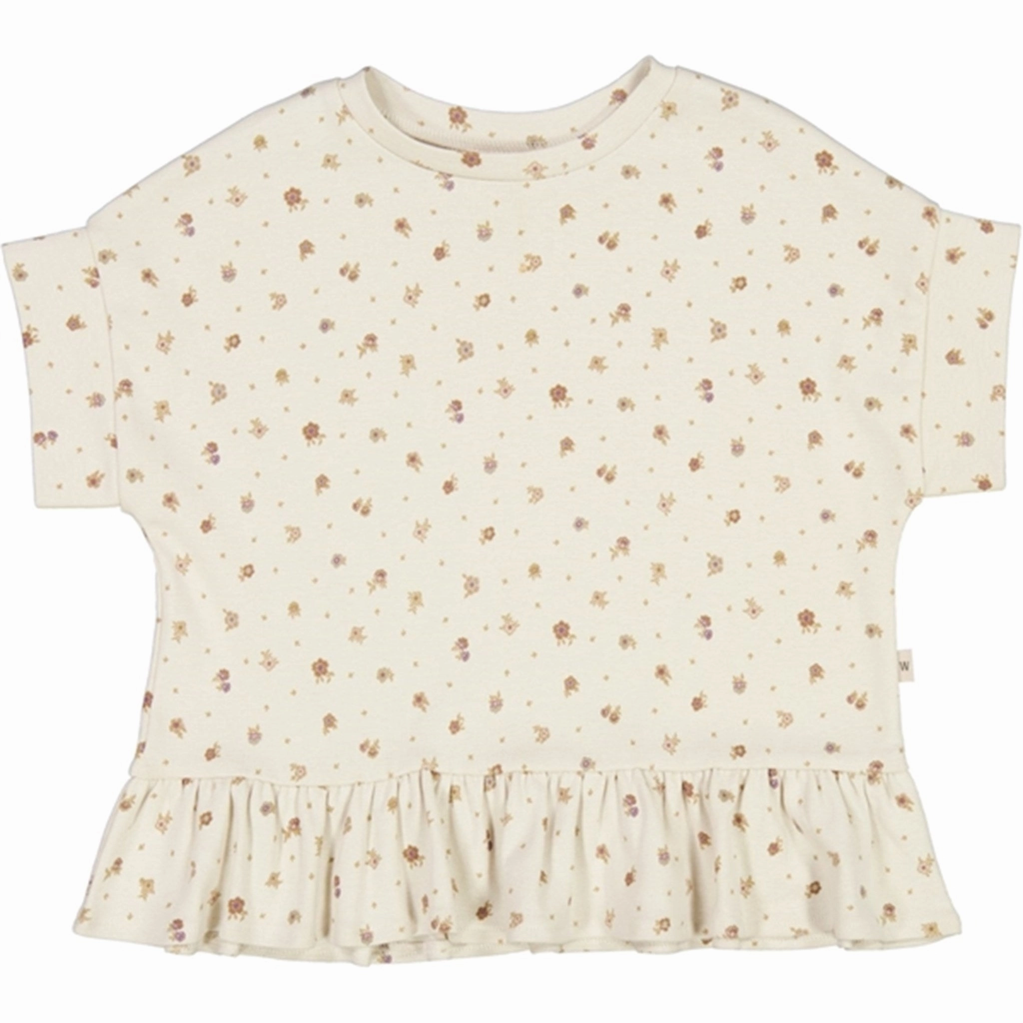 Wheat Chalk Flowers Marie T-shirt Chilly Wear Trendy Comfort Wear