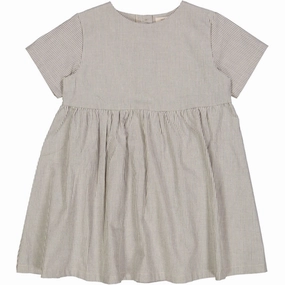 Texture Style Flowy Layers Wheat Classic Blue Stripe Esmaralda Dress