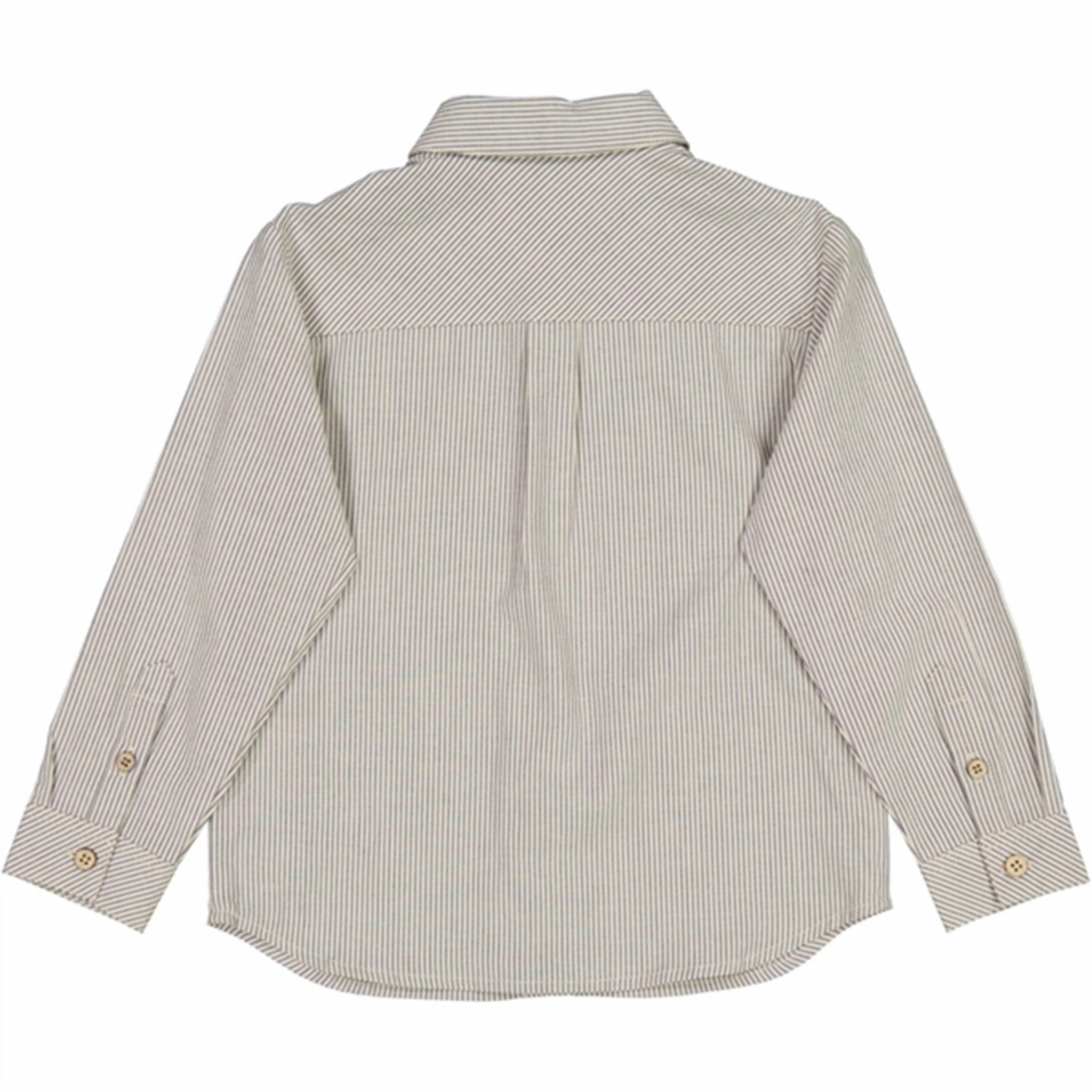 Wheat Classic Blue Stripe Lasse Shirt Odor Control Fabric Geometric Design