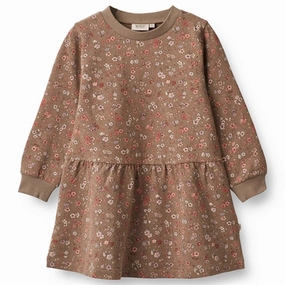 Elegant Detail Wheat Cocoa Brown Meadow Zenia Sweat Dress
