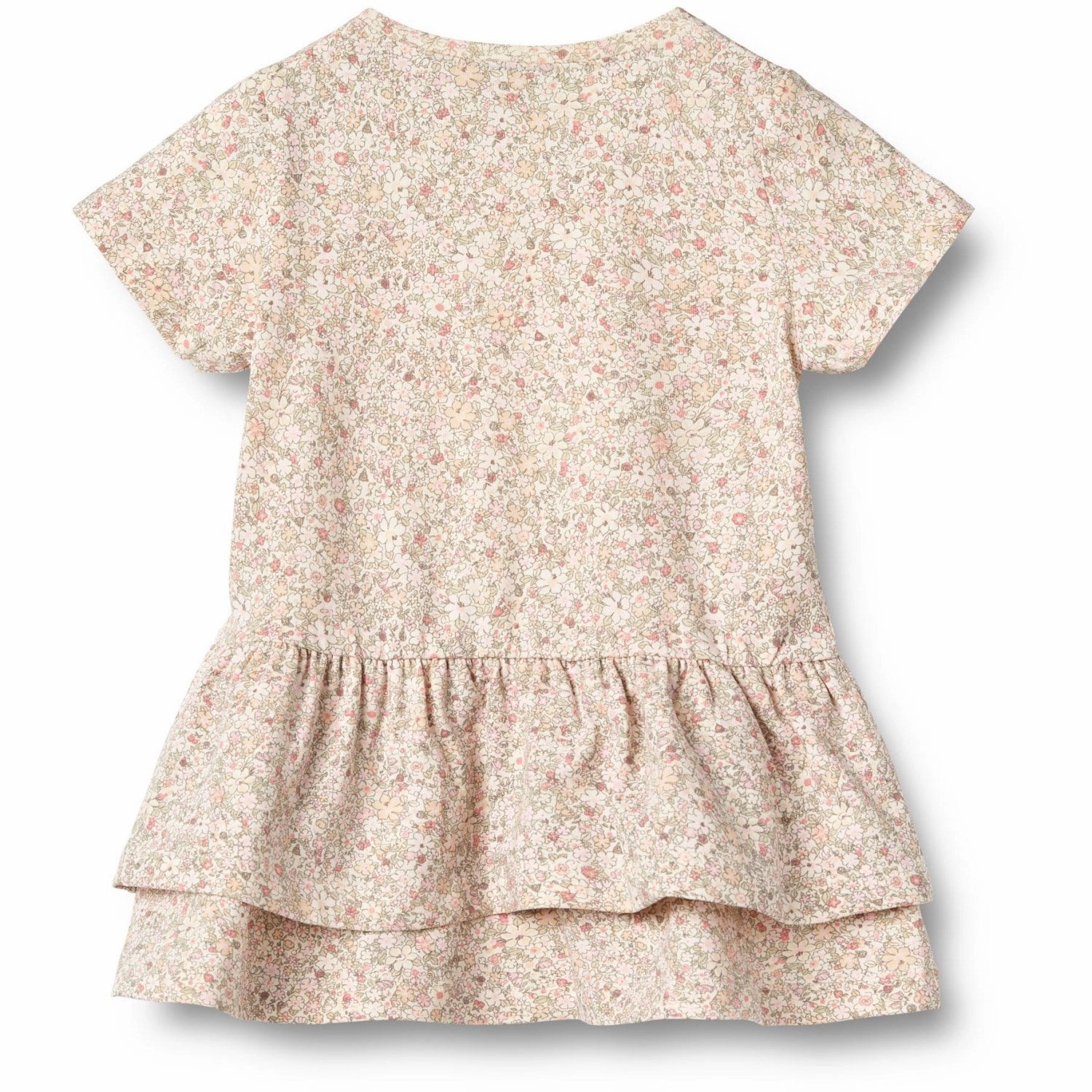 Wheat Cream Flower Meadow Jersey Dress Johanna Durable-Fabric Breezy Mood