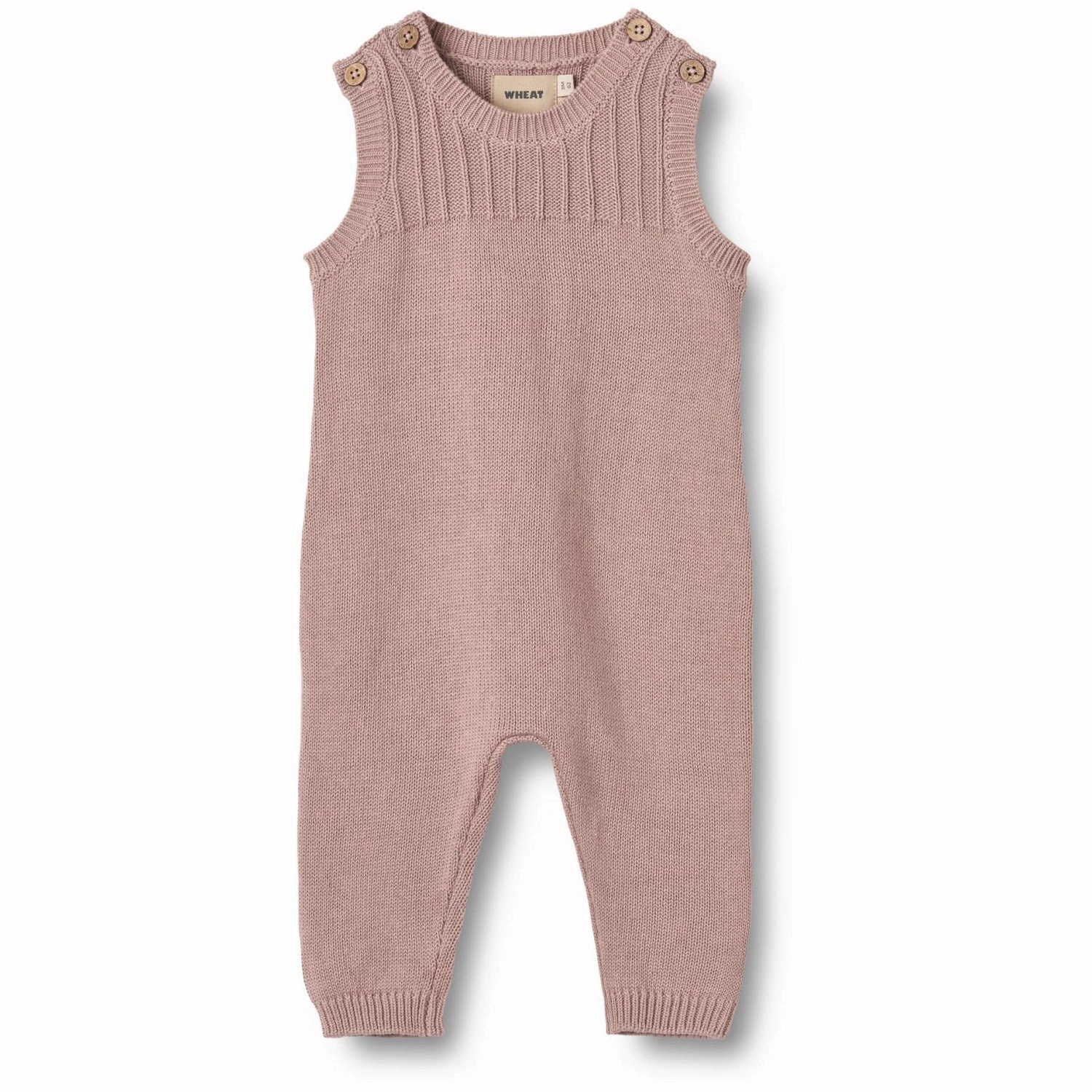 Party Night Clean Basic Wheat Dry Rose Knit Romper Vigge