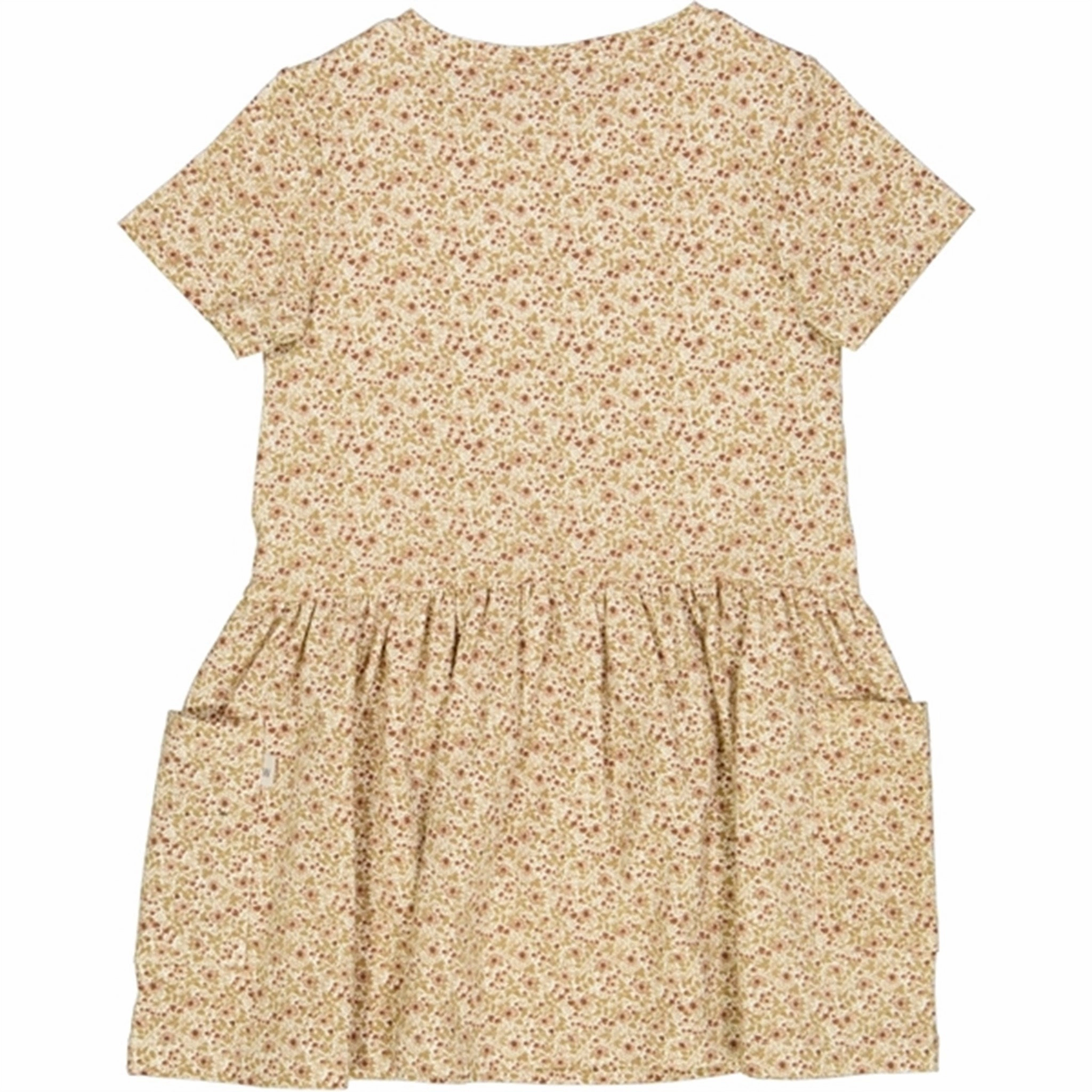 Open-back Kind Glow Wheat Eggshell Flowers Birthe Jersey Dress