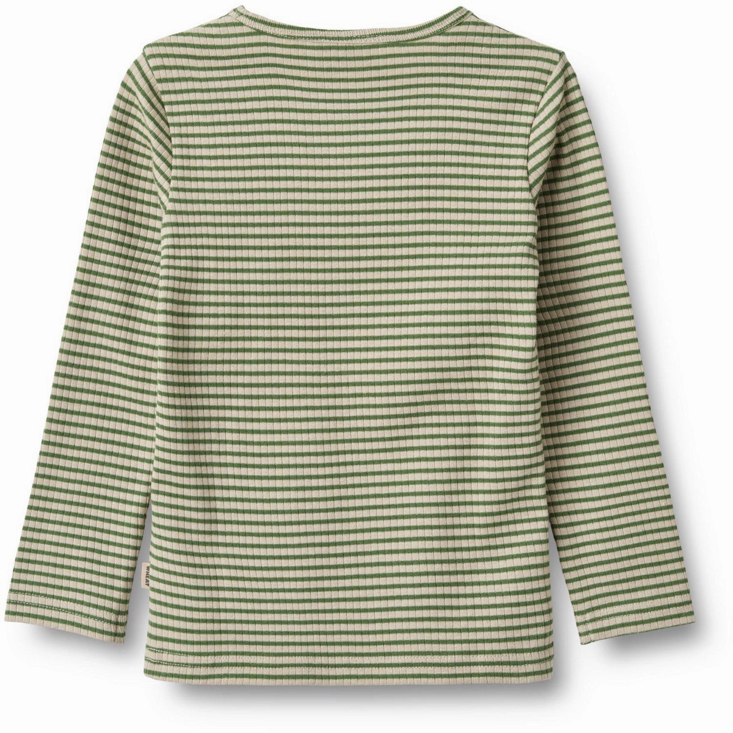Wheat Elm Green Stripe Blouse Stig Cultural Inspired Flexible Movement