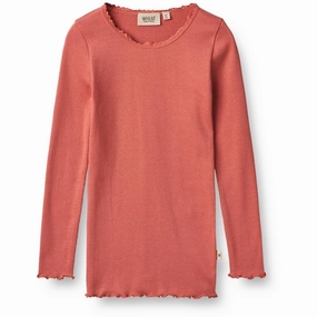 Wheat Faded Rose Rib Blouse Reese Sleepwear