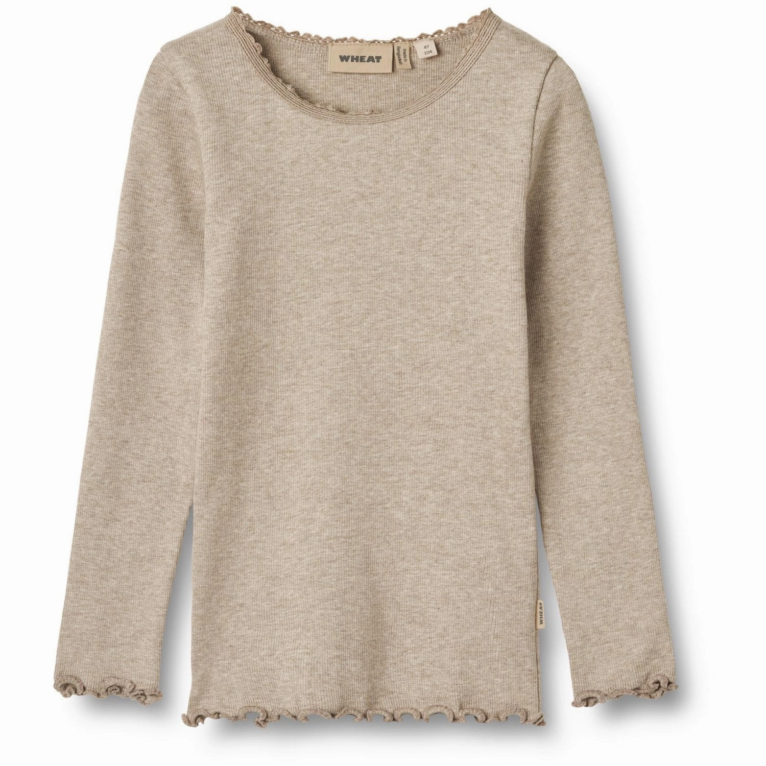 Fall Foliage Wheat Gravel Melange Rib Blouse Reese