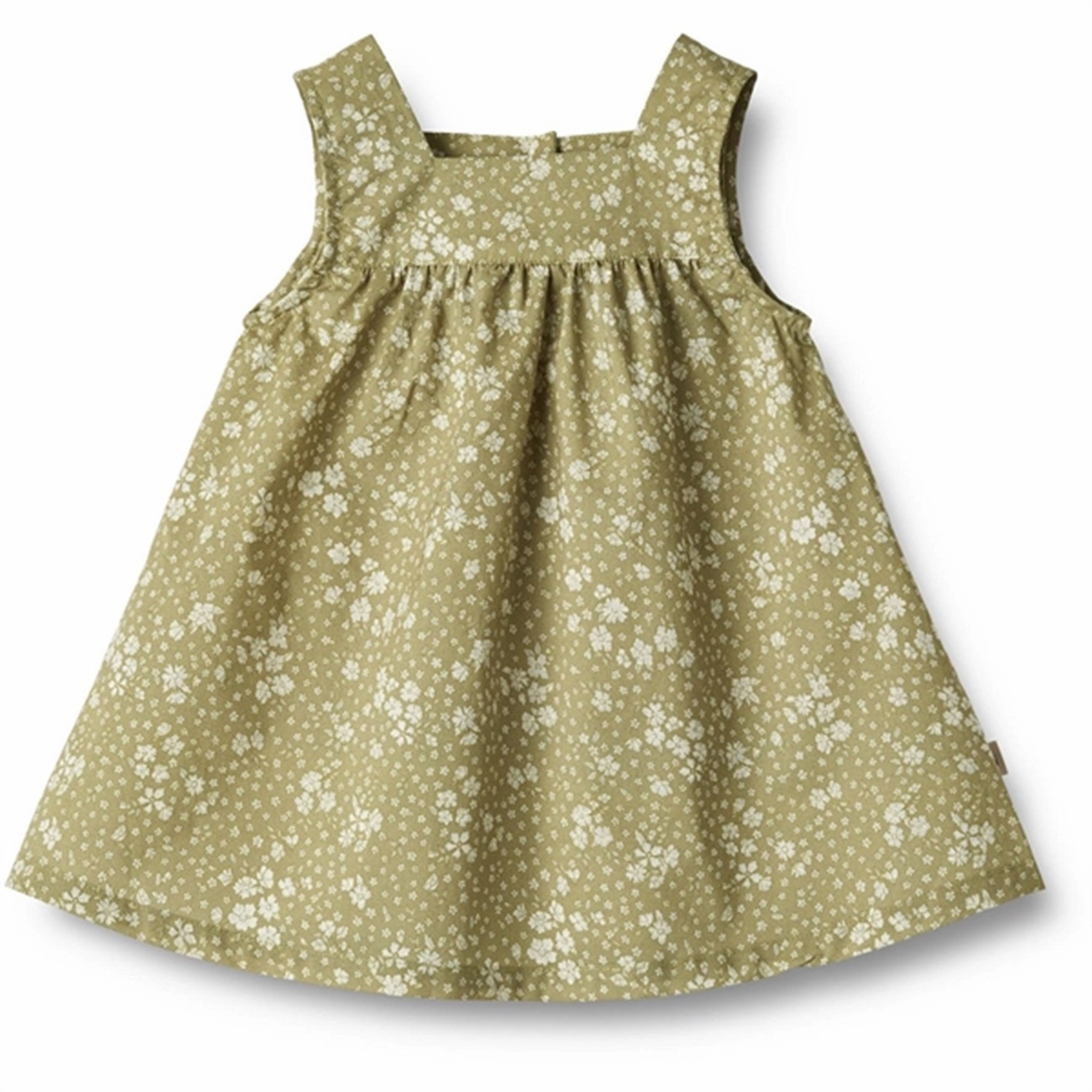 Flexible Design Wheat Green Flowers Dress Ayla