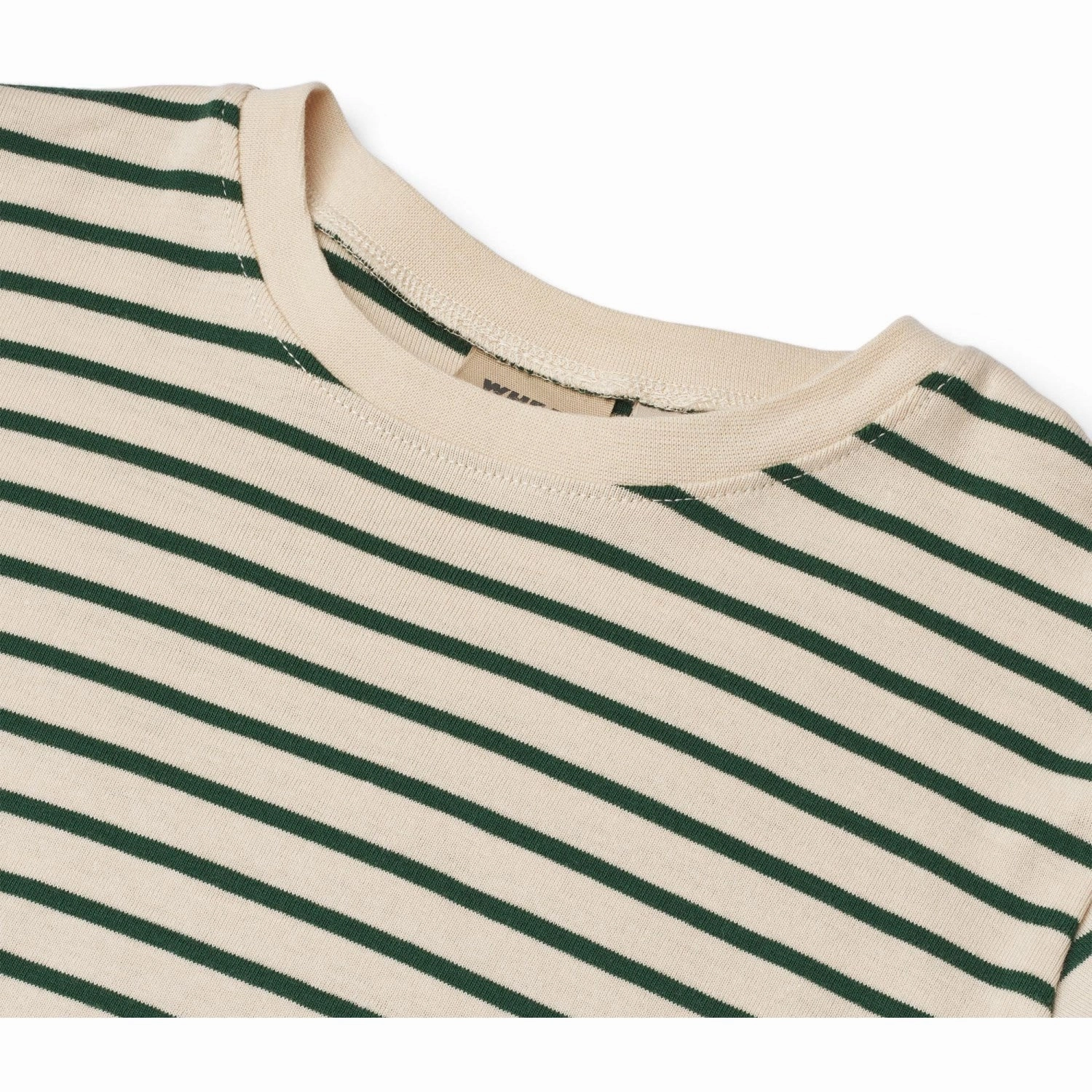 Chic Comfort Comfy Casual Wheat Green Stripe T-Shirt S/S Fabian