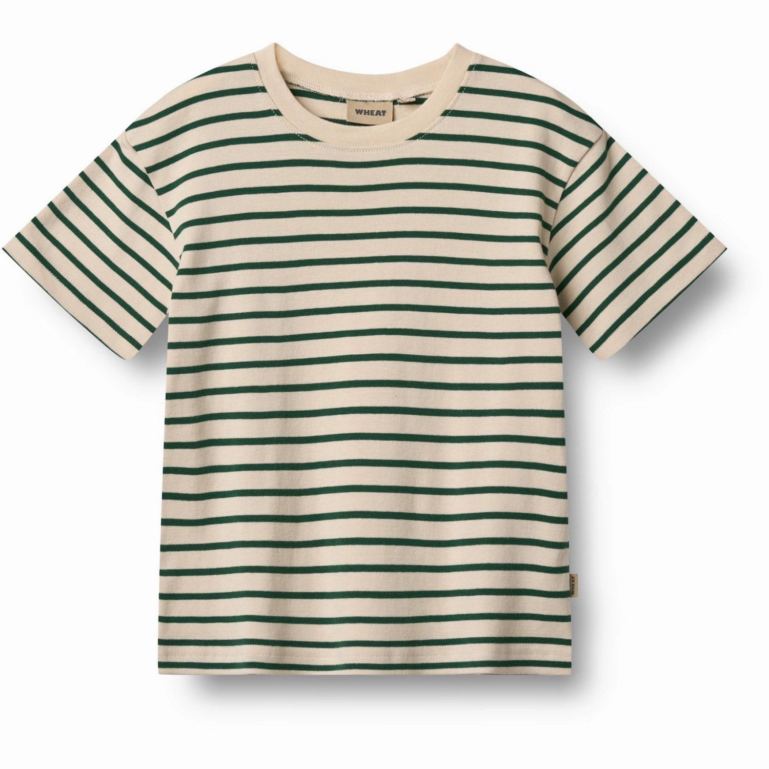 Comfortable Shape Wheat Green Stripe T-Shirt S/S Fabian