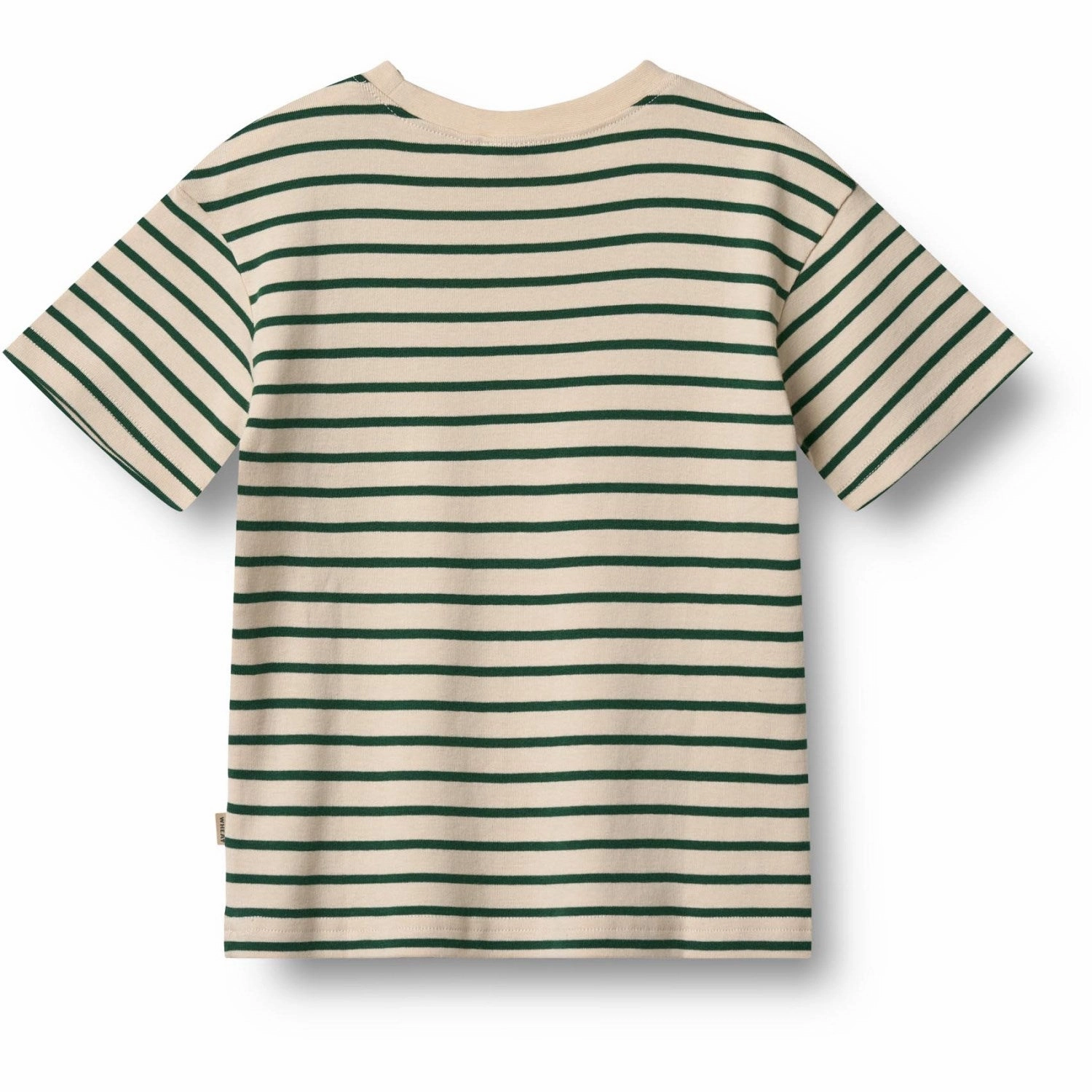VintageWashEffect Fresh Trend Wheat Green Stripe T-Shirt S/S Fabian
