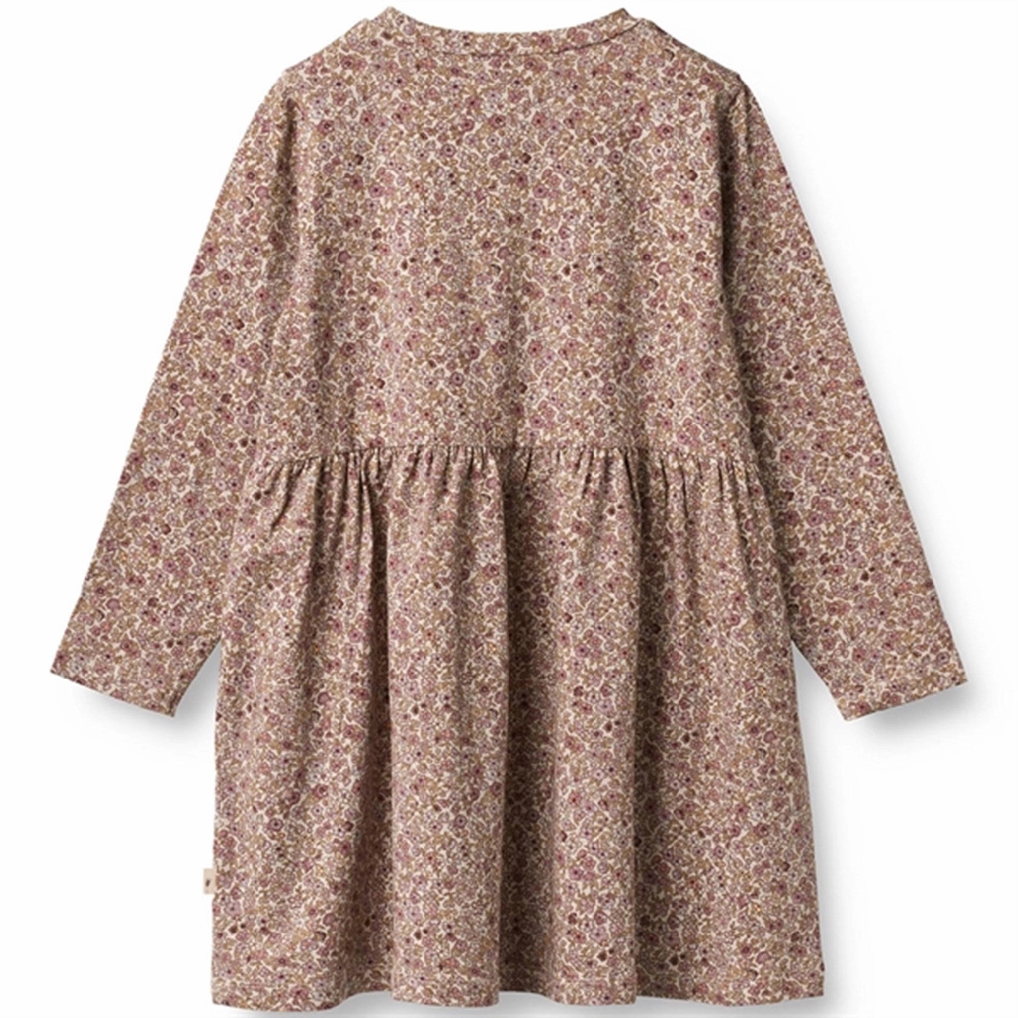 Feminine Charm Wheat Grey Rose Flowers Sessa Jersey Dress