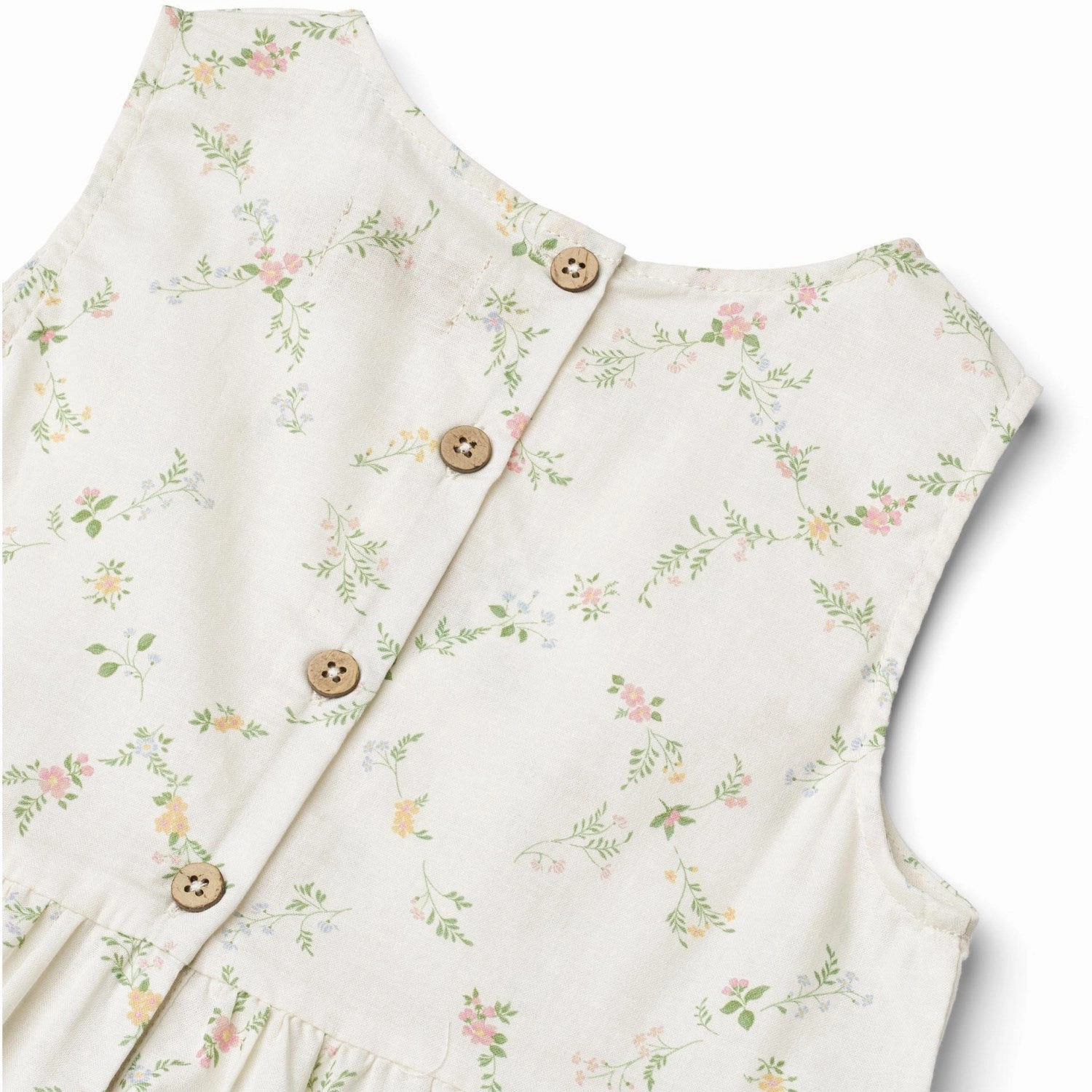 NonIrritatingLining Sophisticated Layers Wheat Ivory Checked Flowers Dress Luise