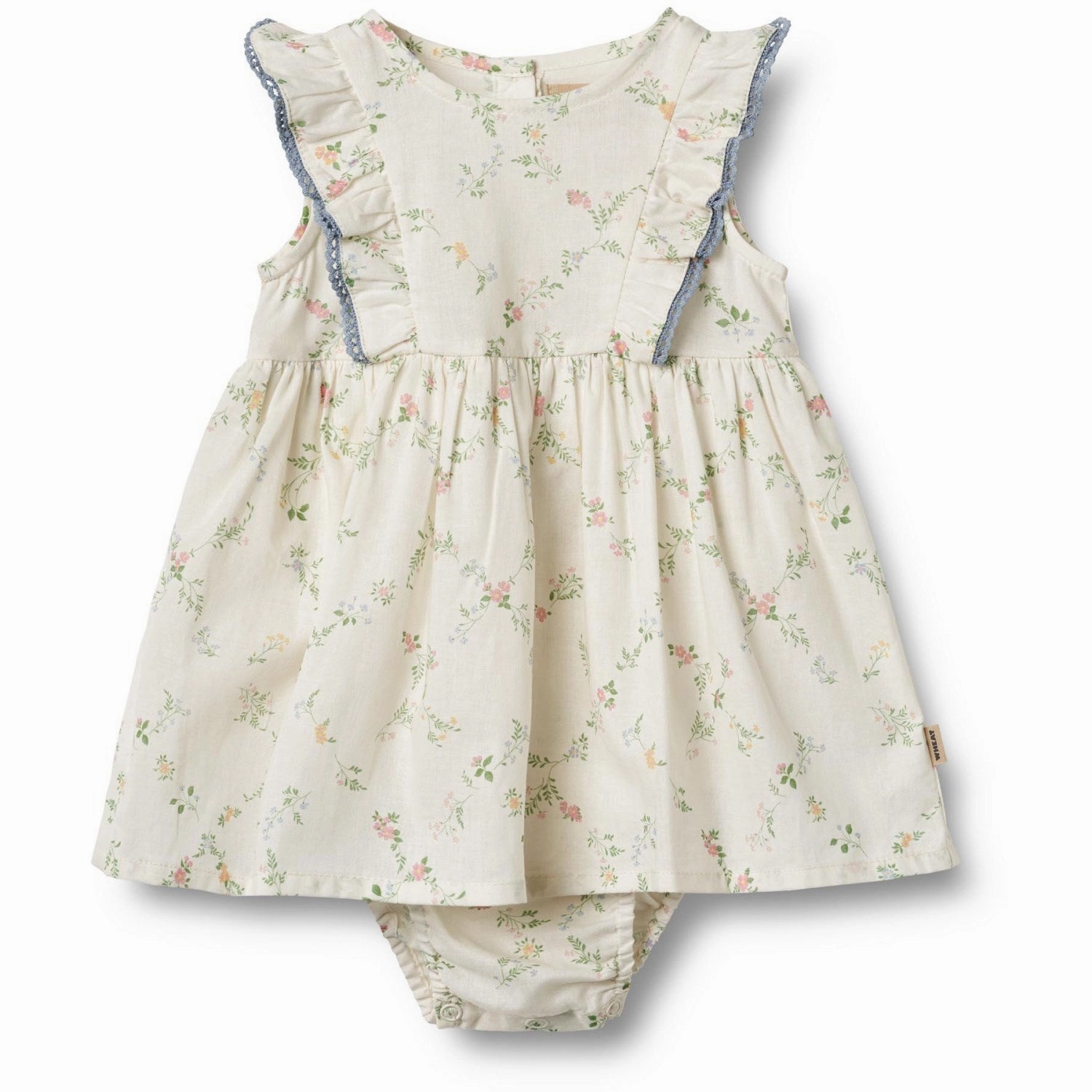 Pure Lines Wheat Ivory Checked Flowers Dress Suit Lace Sofia