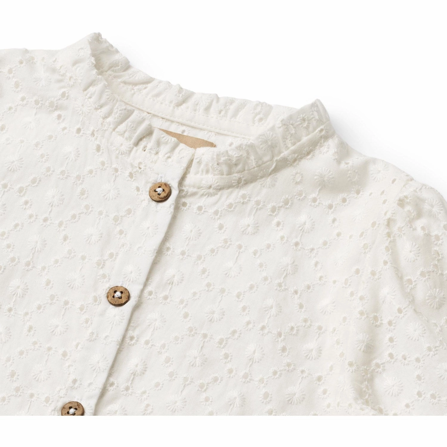 Reinforced Shoulders Monochrome Style Wheat Ivory Shirt Petrine