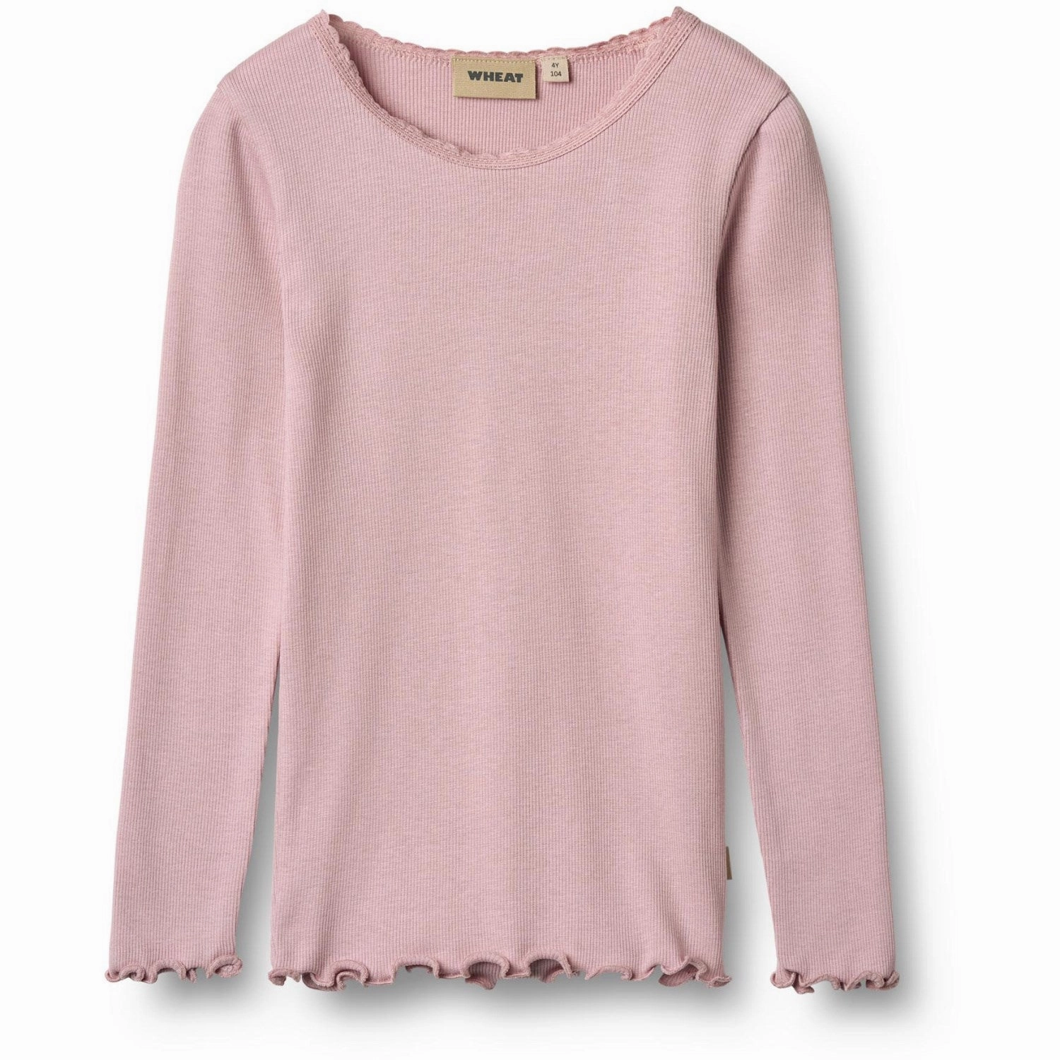 Wheat Lavender Mist Rib T-Shirt L/S Reese Stretchy Cloth