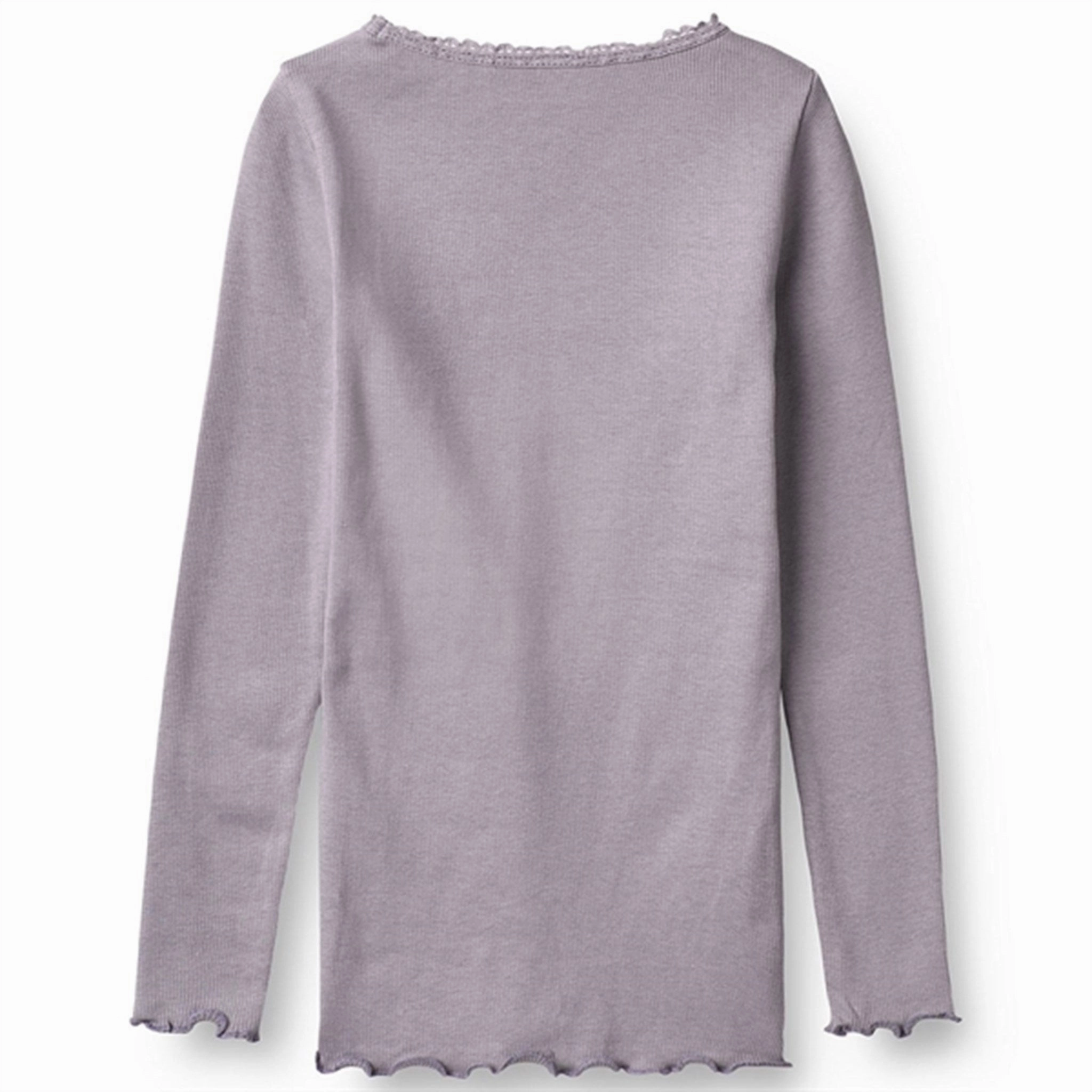 Flexible Shoulder Panels Wheat Lavender Reese Rib Blouse
