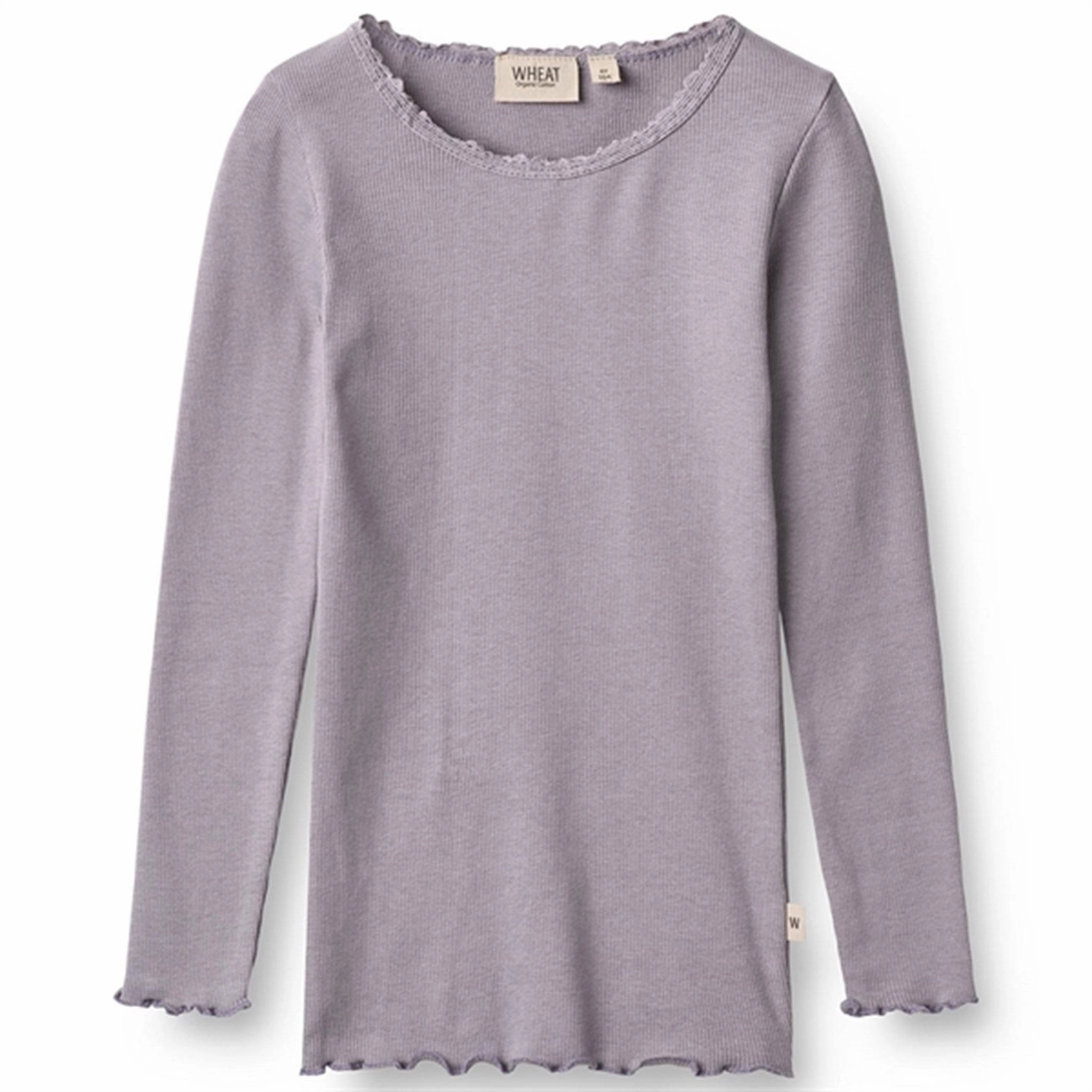 Embroidered Logo Urban Trend Wheat Lavender Reese Rib Blouse
