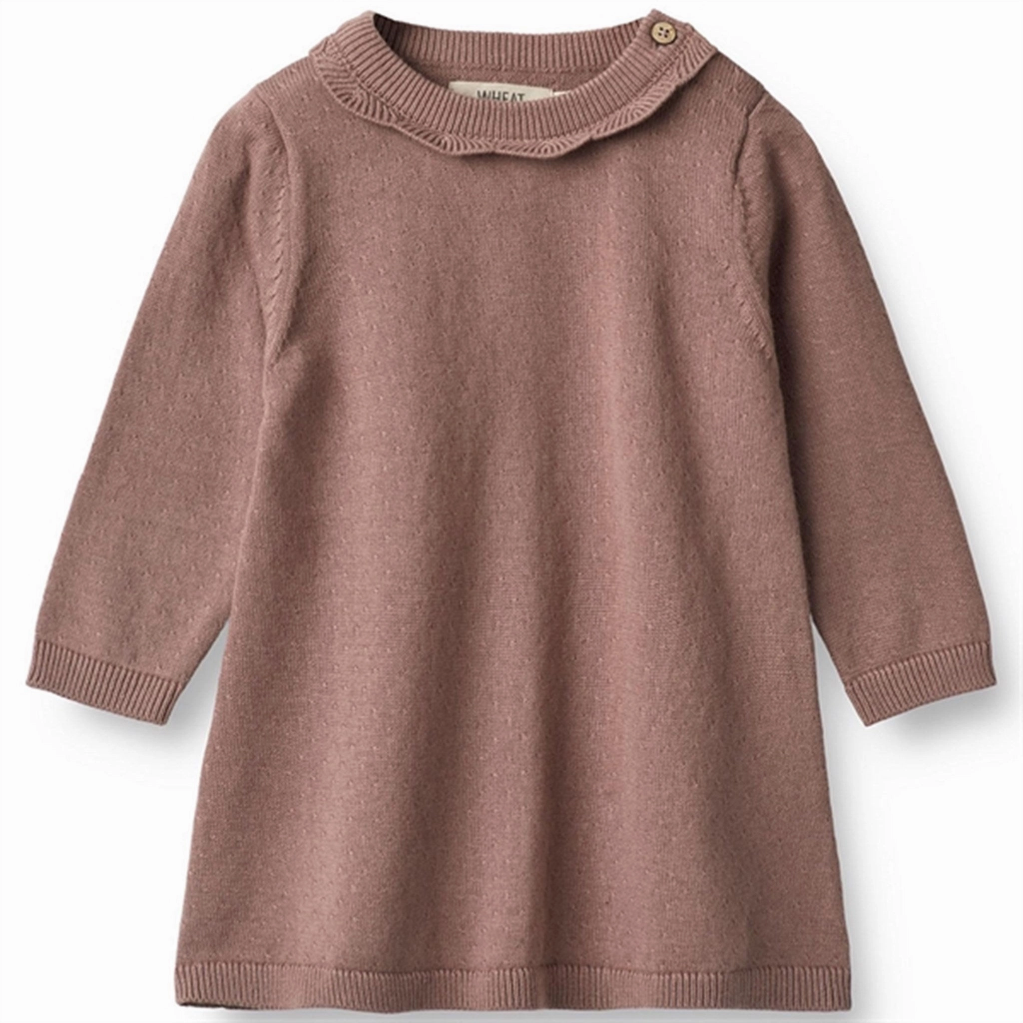 Travel Vibe Wheat Lavender Rose Nannie Knit Dress