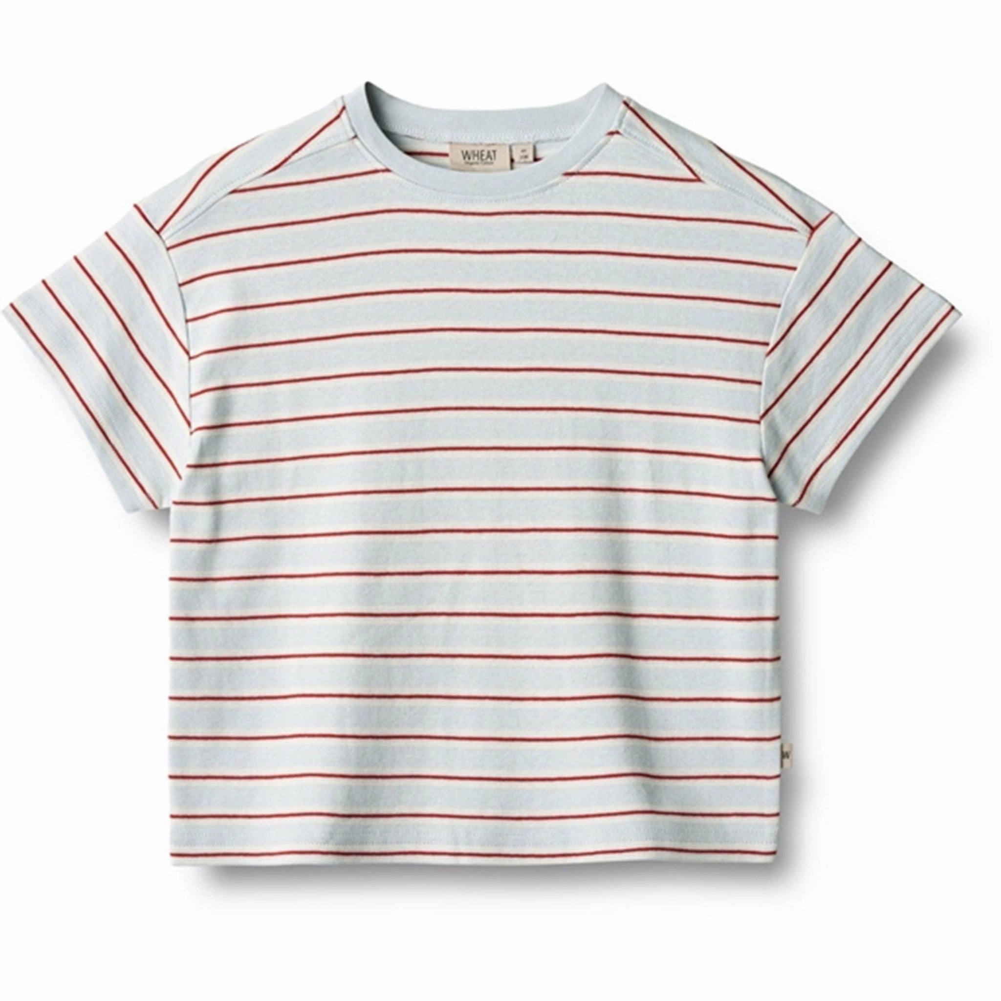 Wheat Light Blue Strip T-shirt Tommy Machine washable