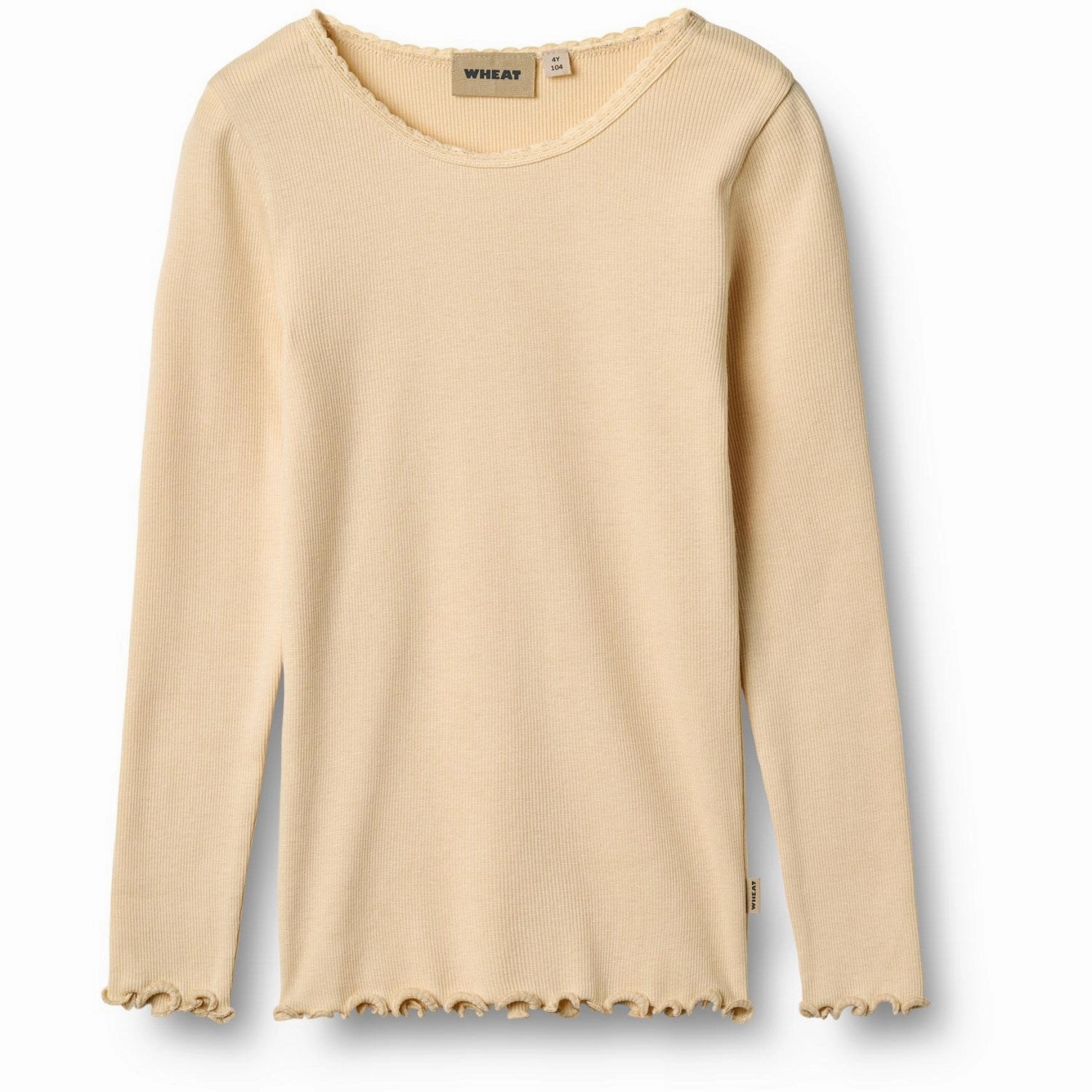 Structured Shoulder Support Wheat Macadamia Rib T-Shirt L/S Reese