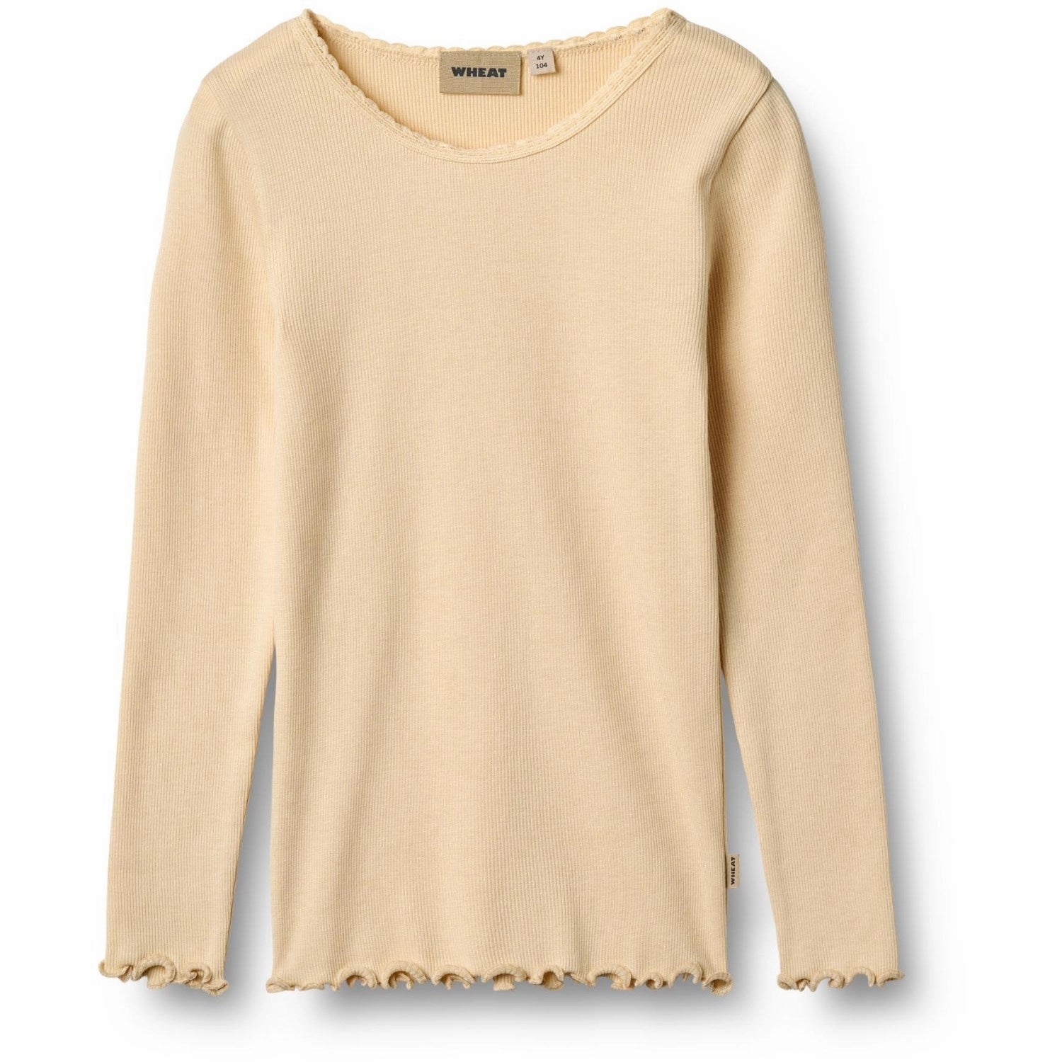 Urban Fashion Odorless Binding Tape Wheat Macadamia Rib T-Shirt L/S Reese