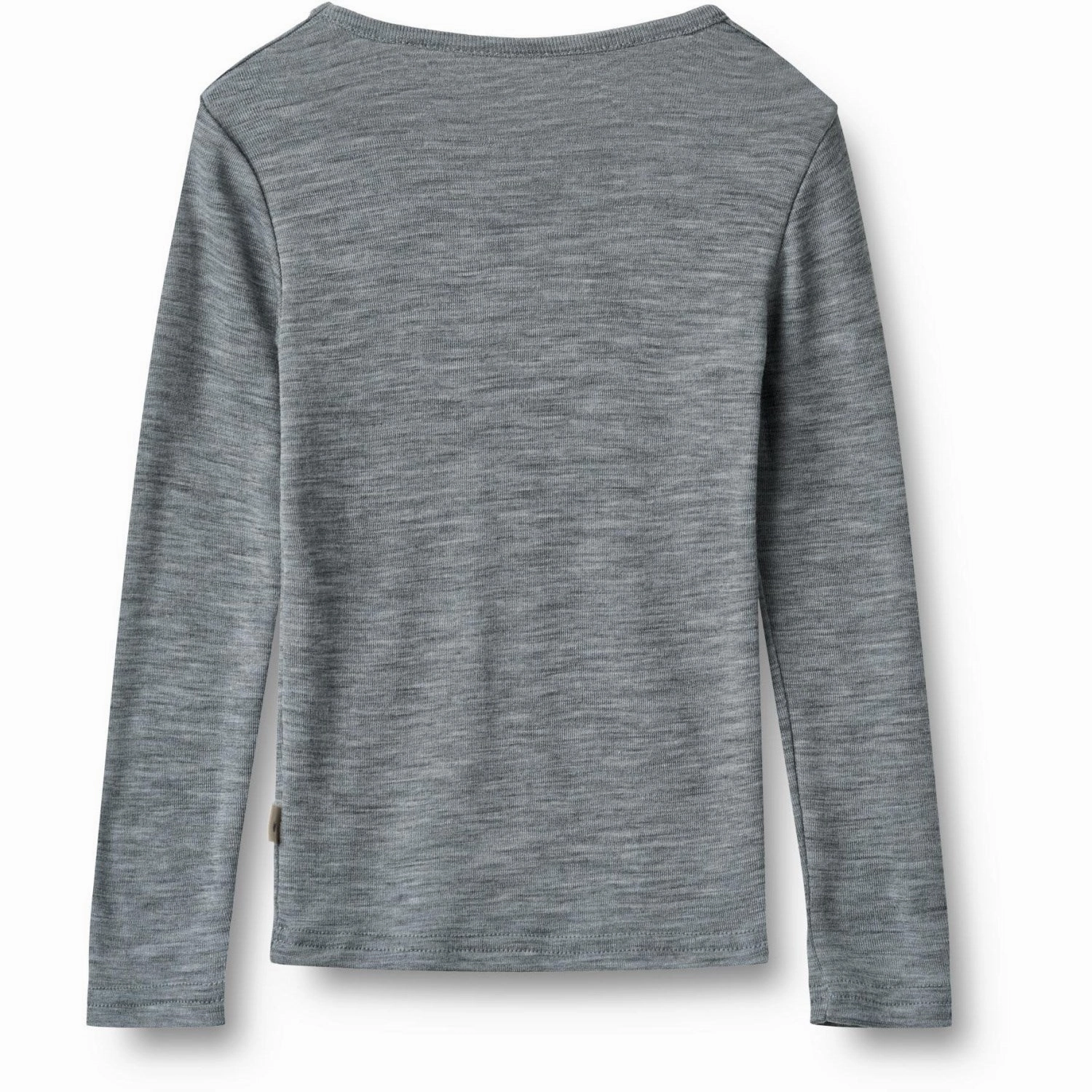 Sustainable fashion Smooth Texture Wheat Melange Grey Wool Blouse Alfie