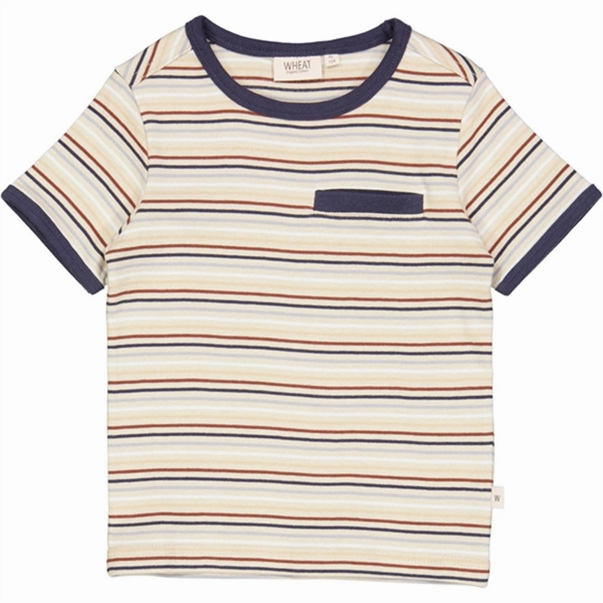 Wheat Multi Stripe Bosse T-shirt sporty wear