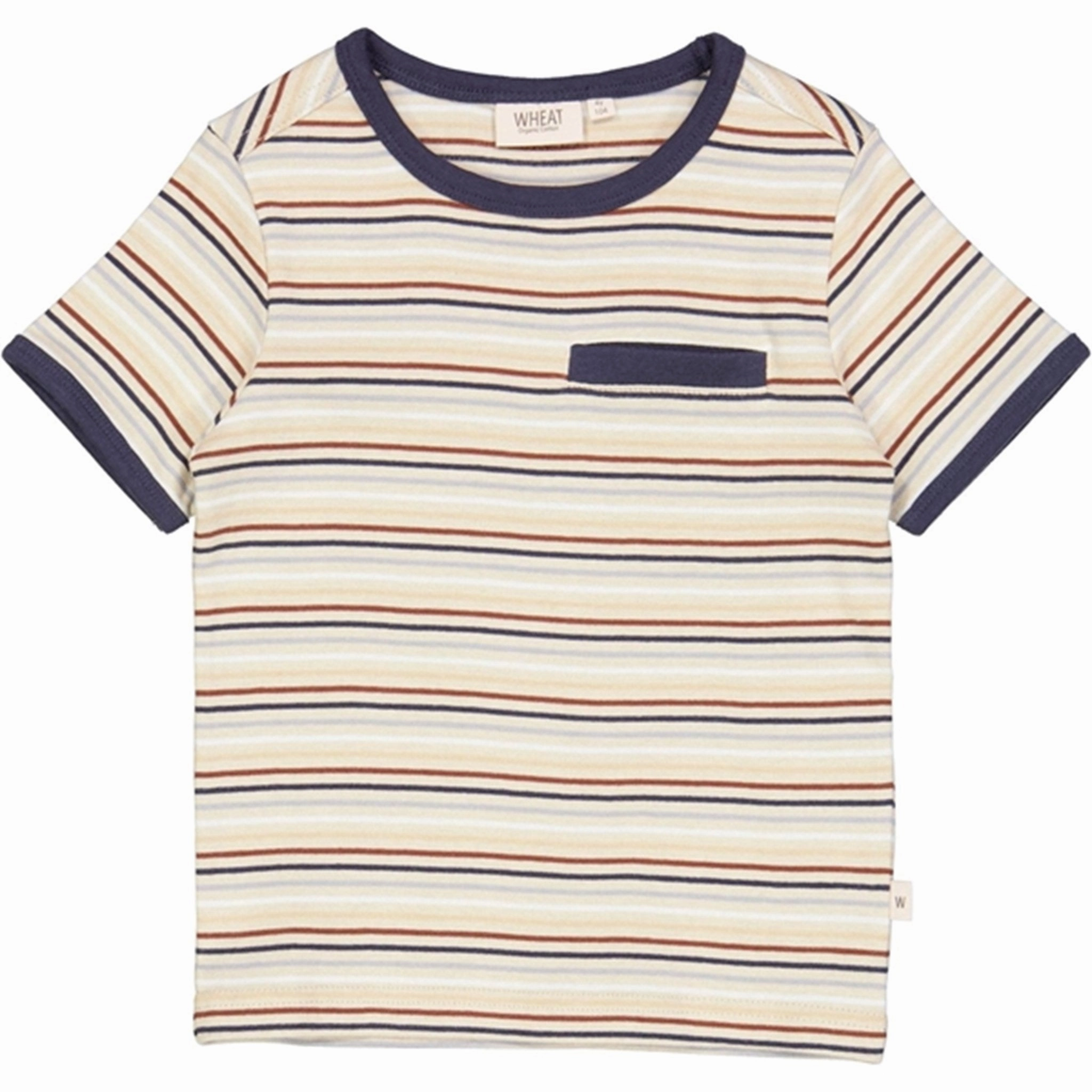 Wheat Multi Stripe Bosse T-shirt men's clothing Timeless Layering