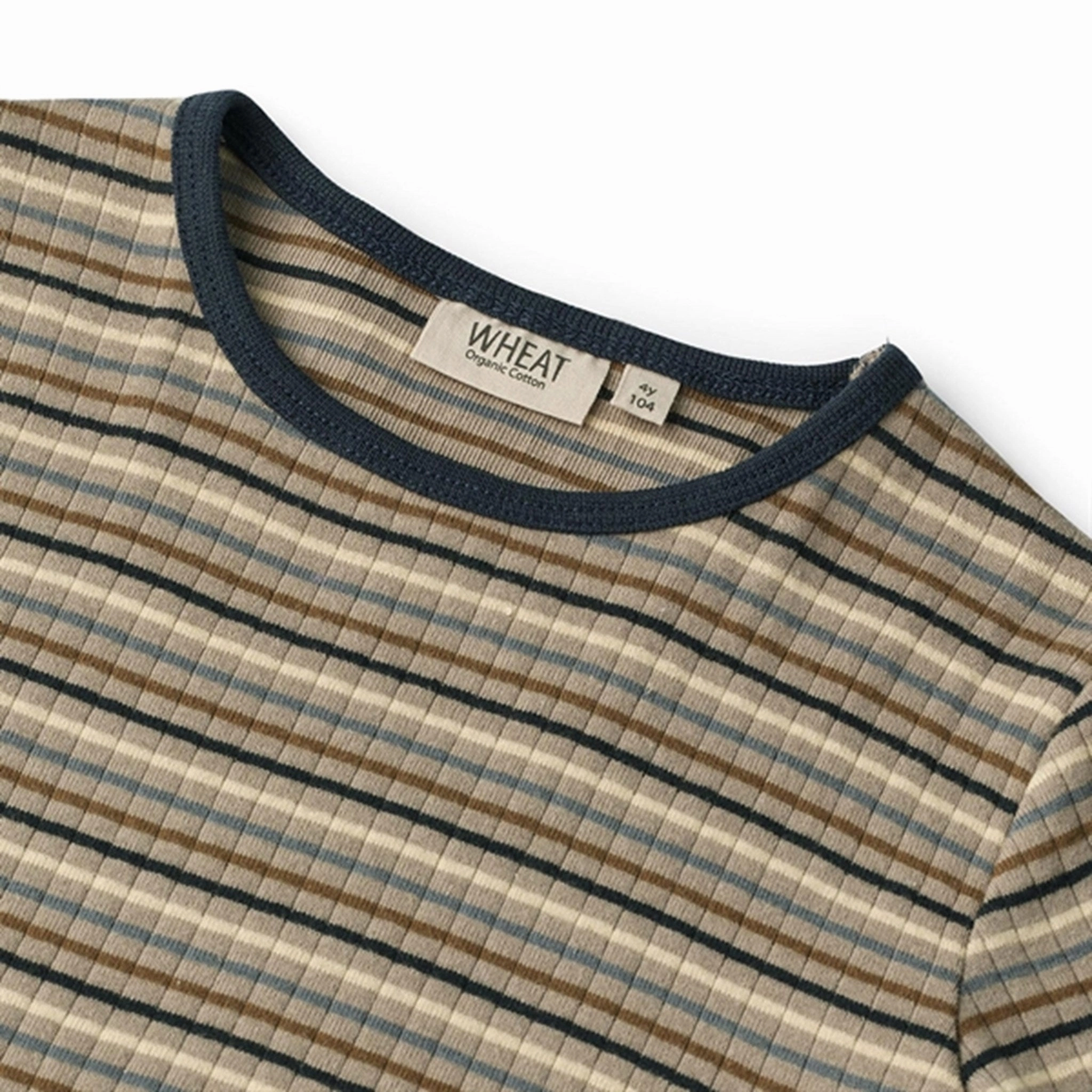 Formal Elegance Fashion Statement Wheat Multi Stripe Stig Blouse