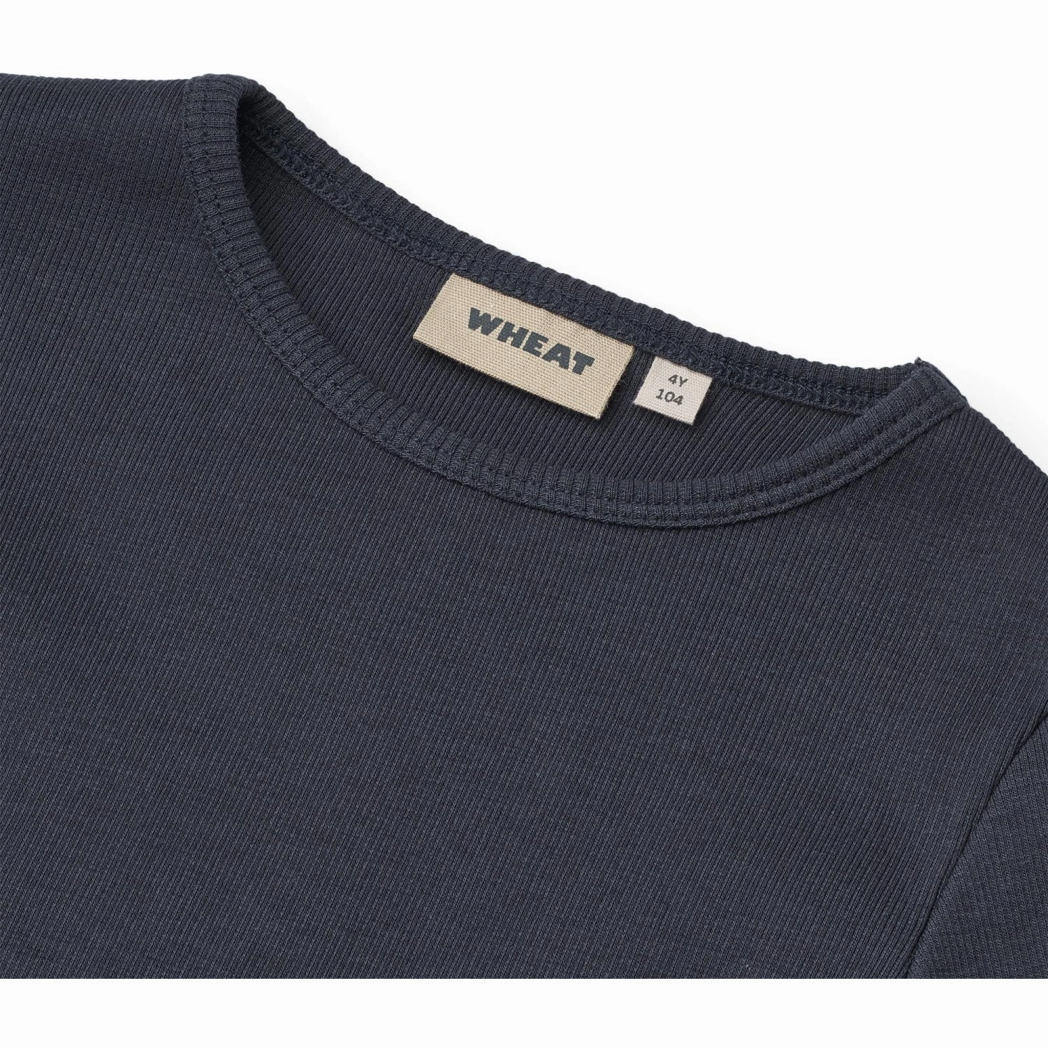 Wheat Navy Blouse Ida Checkered Style