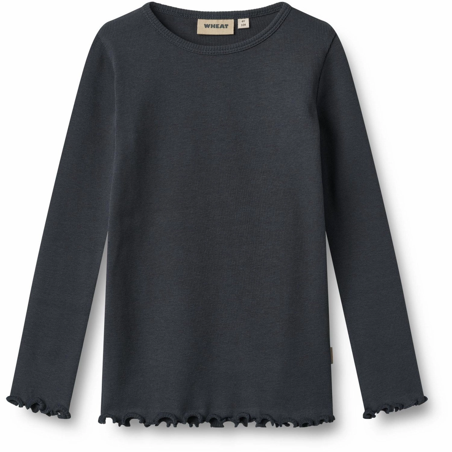 Wheat Navy Blouse Ida High Density Weave