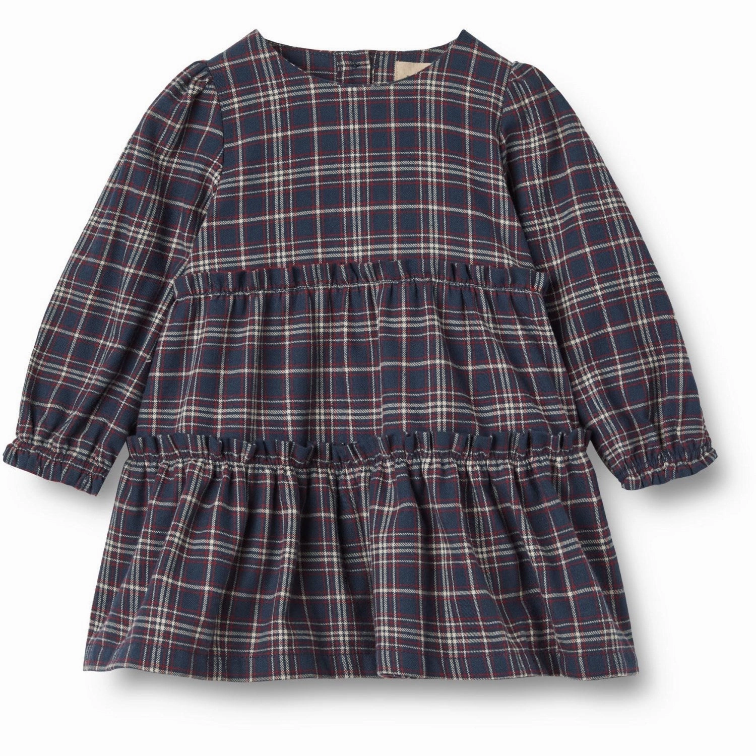 Timeless Trend Wheat Navy Check Dress Fanny