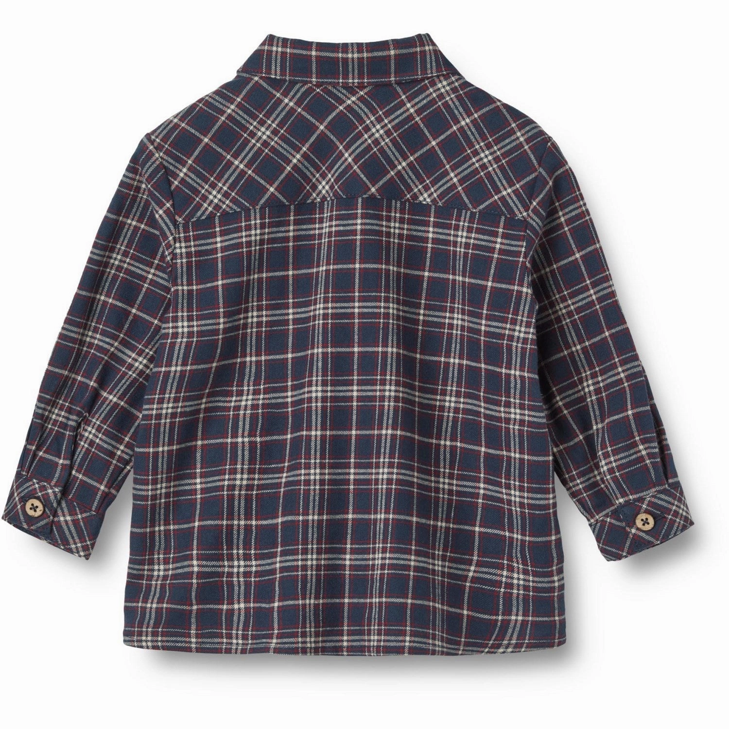 Wheat Navy Check Shirt Oscar Dressy look Regular Fit