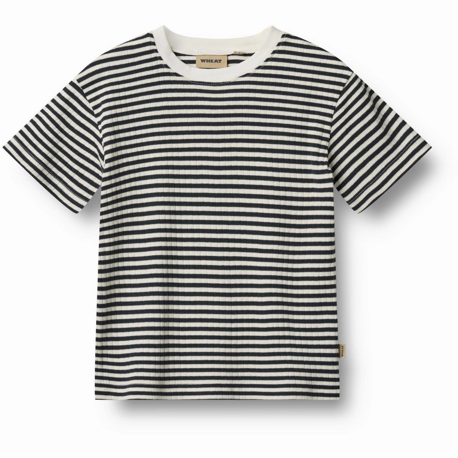 Fur combination Affordable Fashion Wheat Navy Rib Stripe T-Shirt S/S Fabian