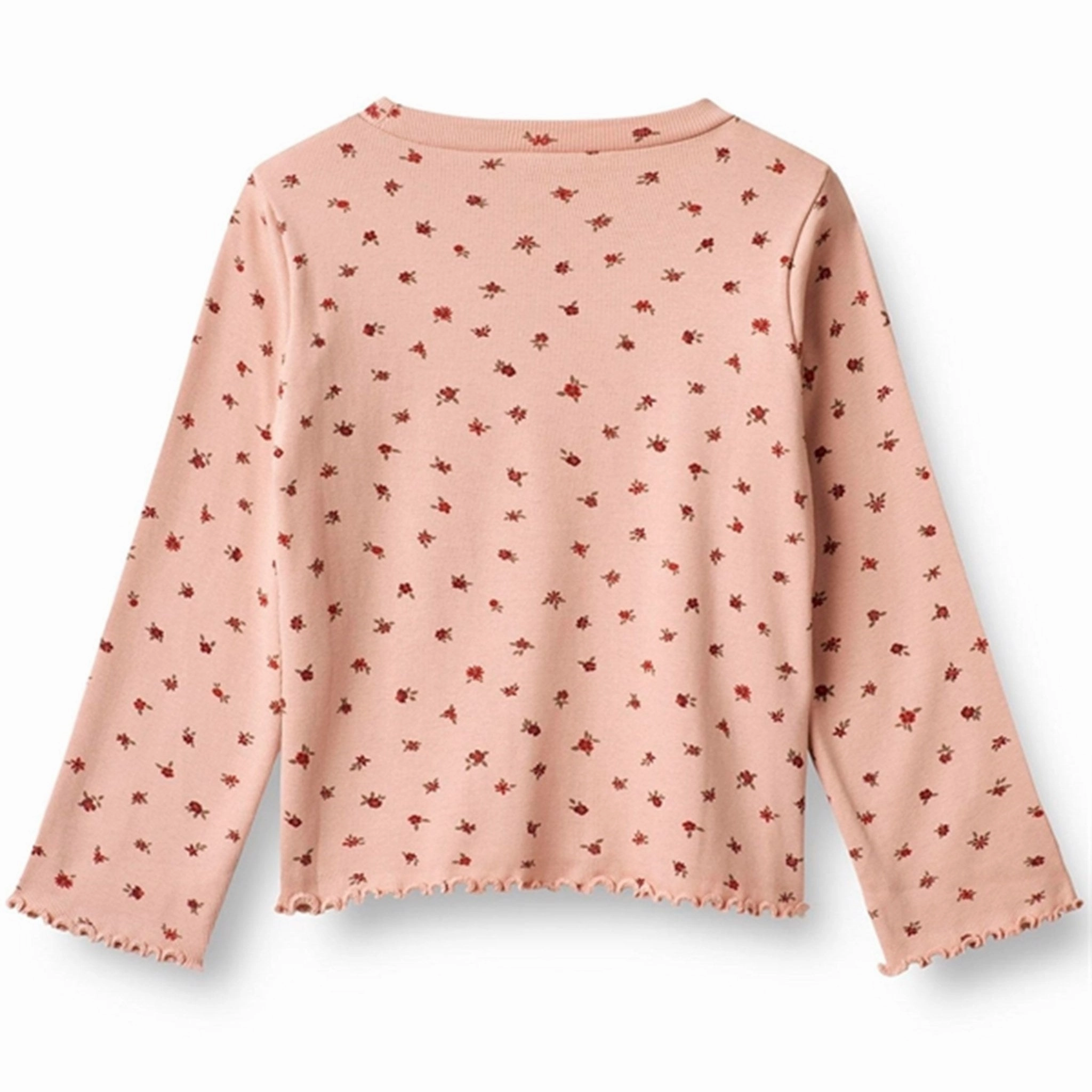 Wheat Pink Sand Flowers Blouse Else color block